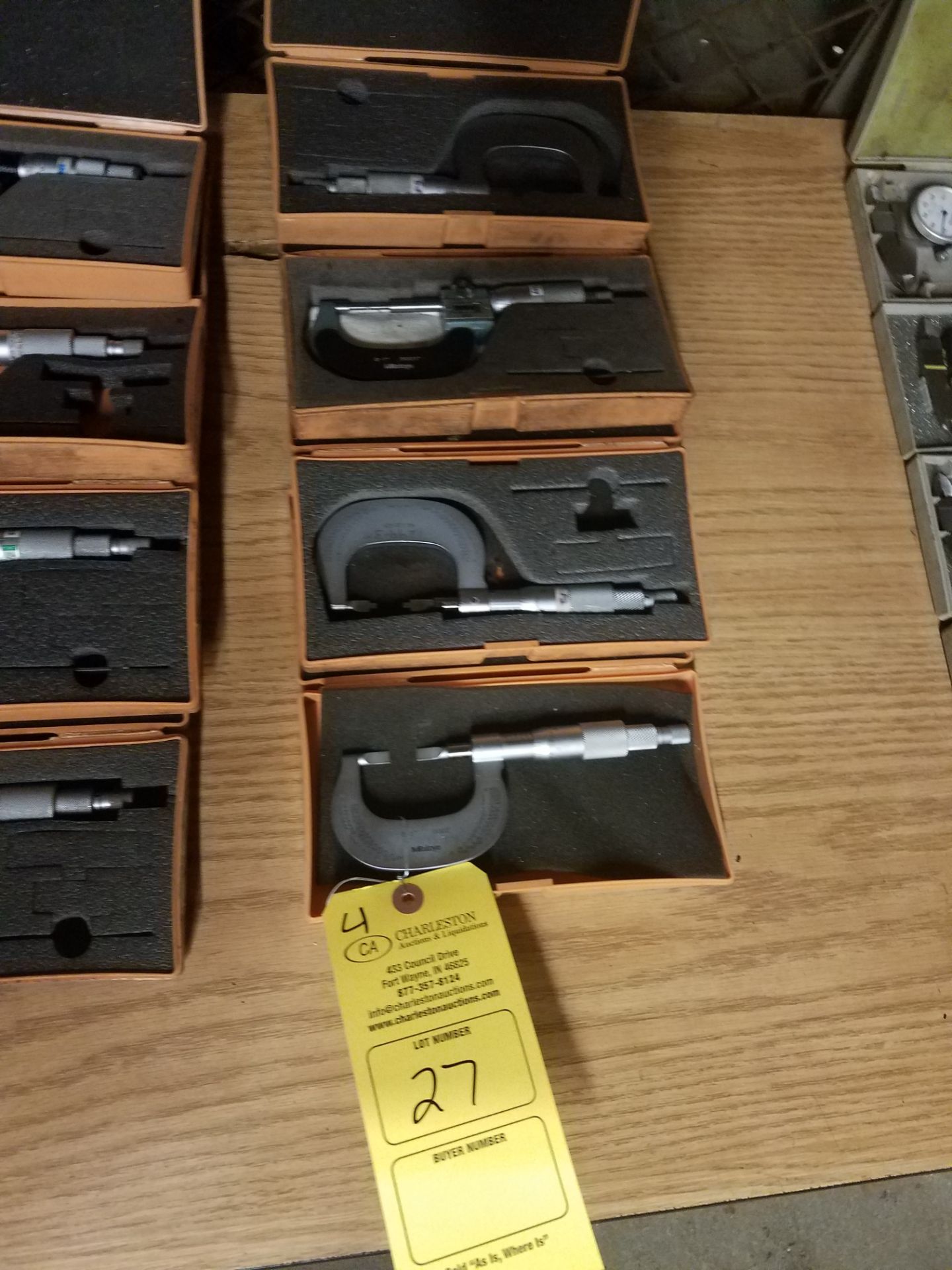 (4) MITUTOYO MICROMETER (LOCATED AT 2651 S 600 E. COLUMBIA CITY, IN 46725)