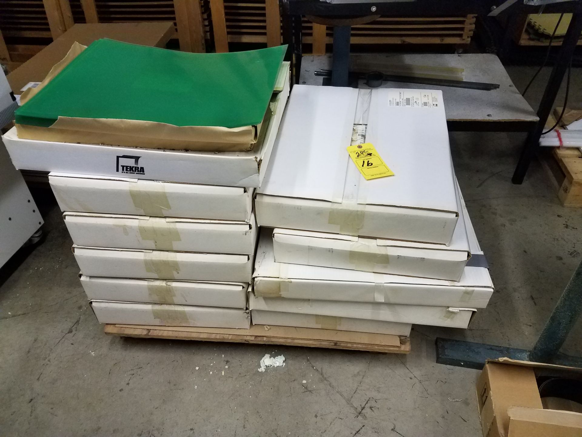 PALLET OF TEKRA LEXAN SHEETS