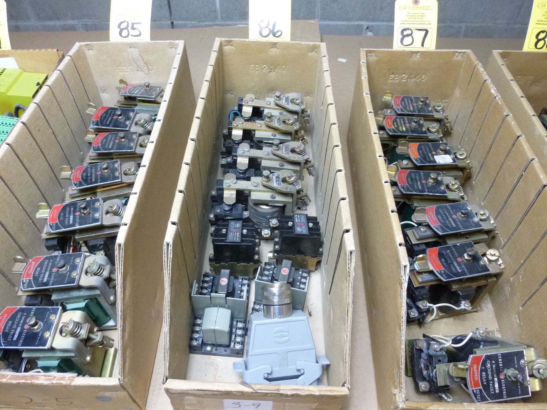 Assorted GE relays as pictured Shipping can be prepared for either ground package or LTL for this