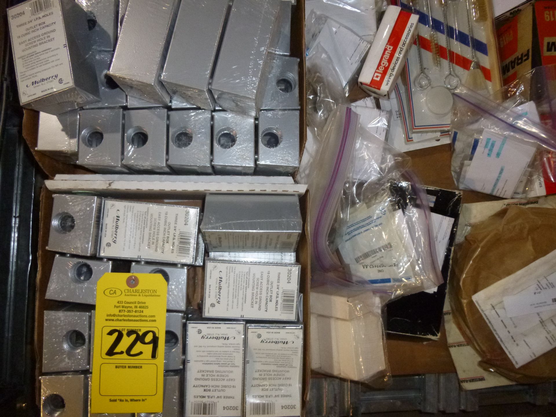 Pallet of assorted parts and electrical (mostly new in package) Shipping can be prepared for - Image 4 of 5