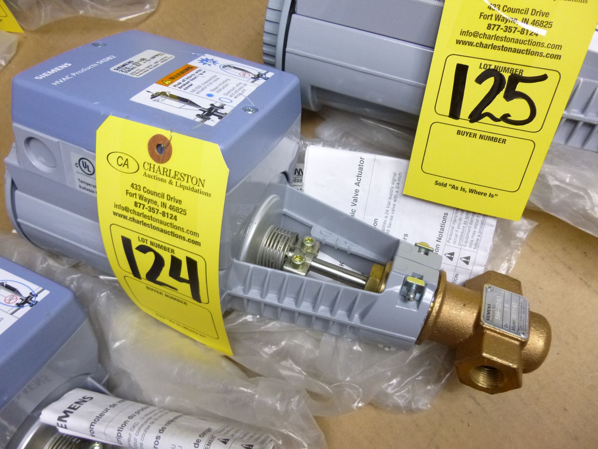 (Qty 1) Siemens 276-03168 2WNO, HVAC valve actuator assembly (new) Shipping can be prepared for