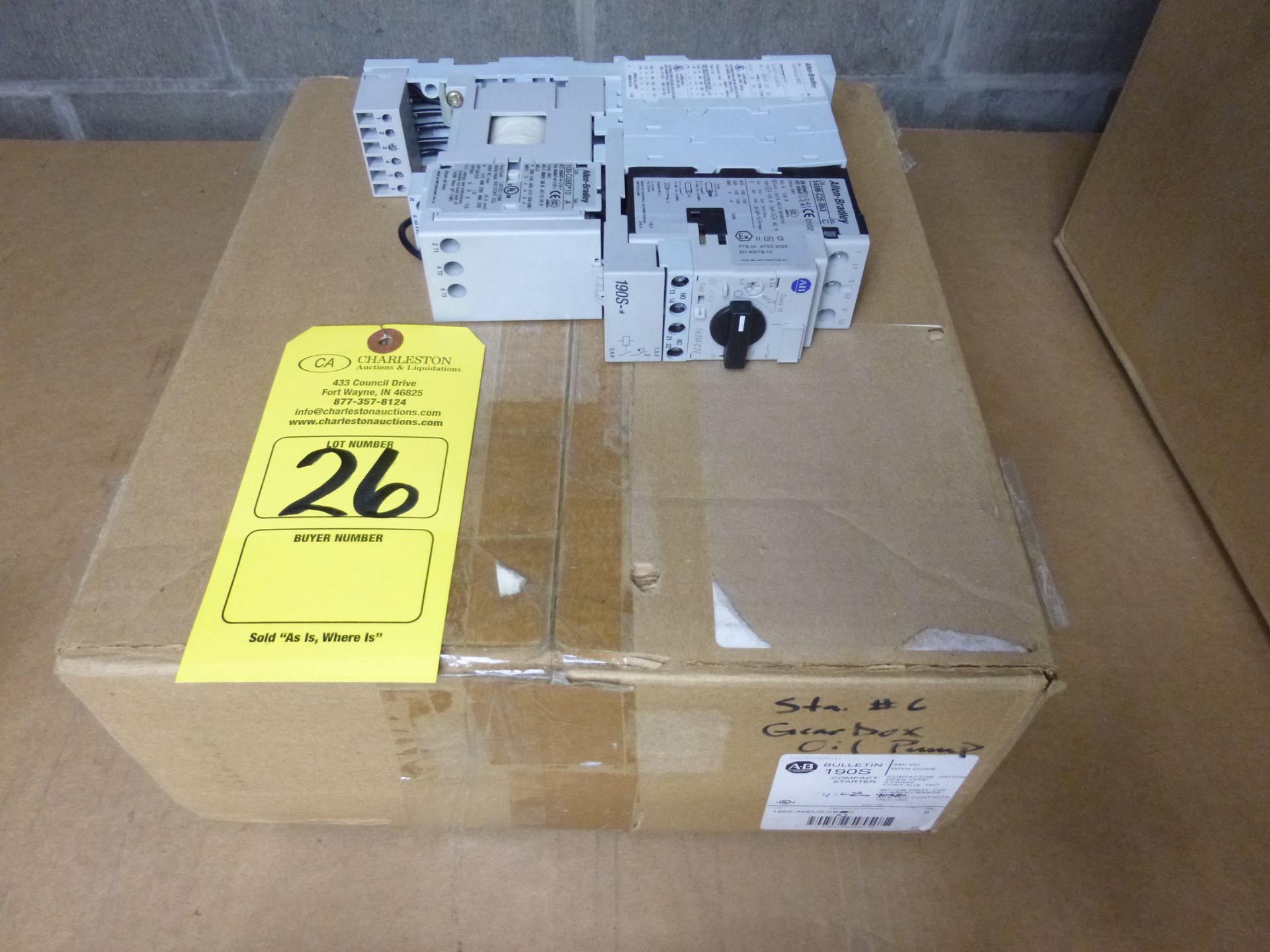 Allen Bradley 190S-ANDJ2-CB63C compact motor starter (new in box) Shipping can be prepared for