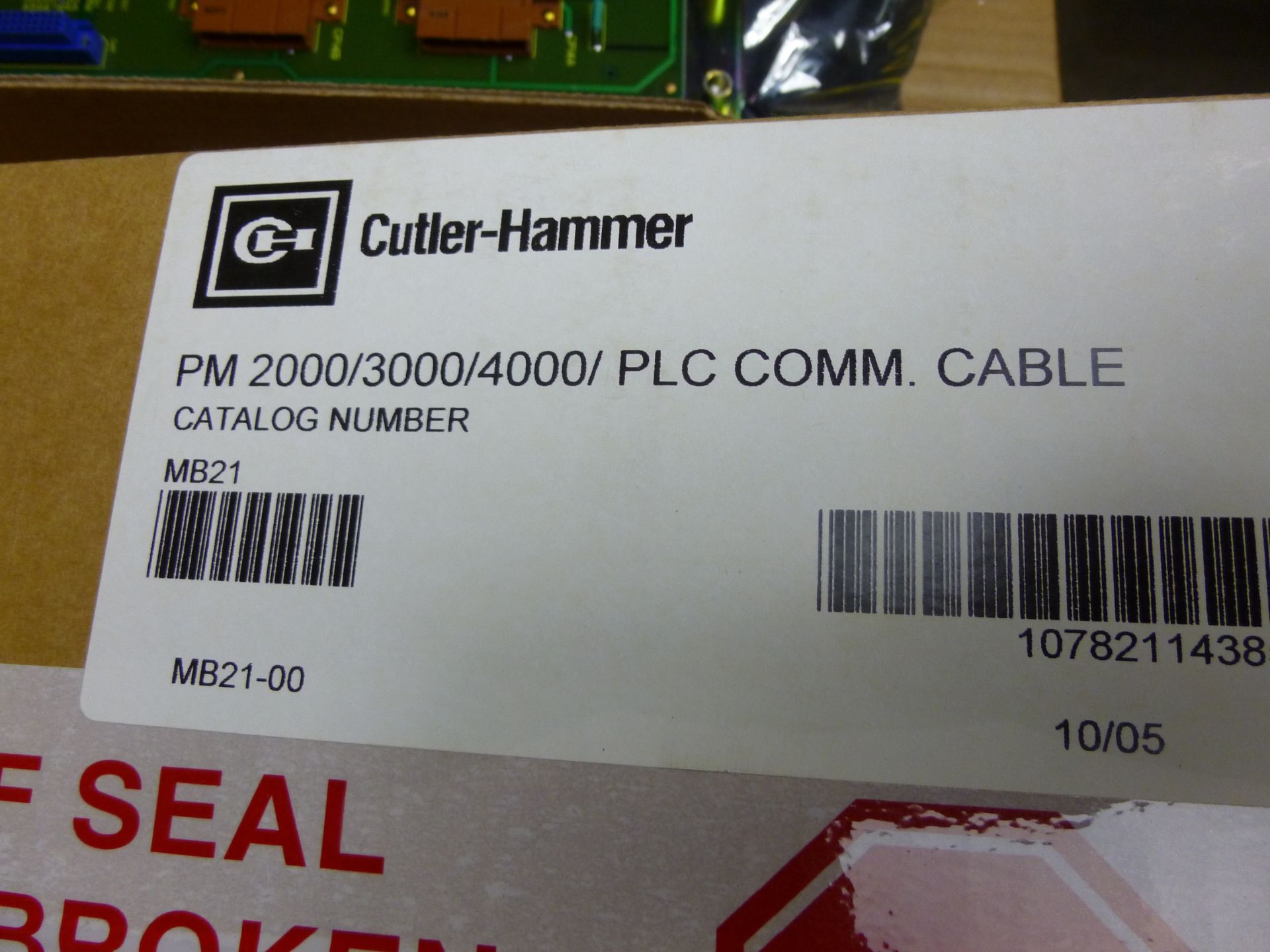 (Qty 4) Cutler Hammer Modicon PM2000/3000/4000 PLC Comm Cable MB21 (new in box) Shipping can be - Image 2 of 2