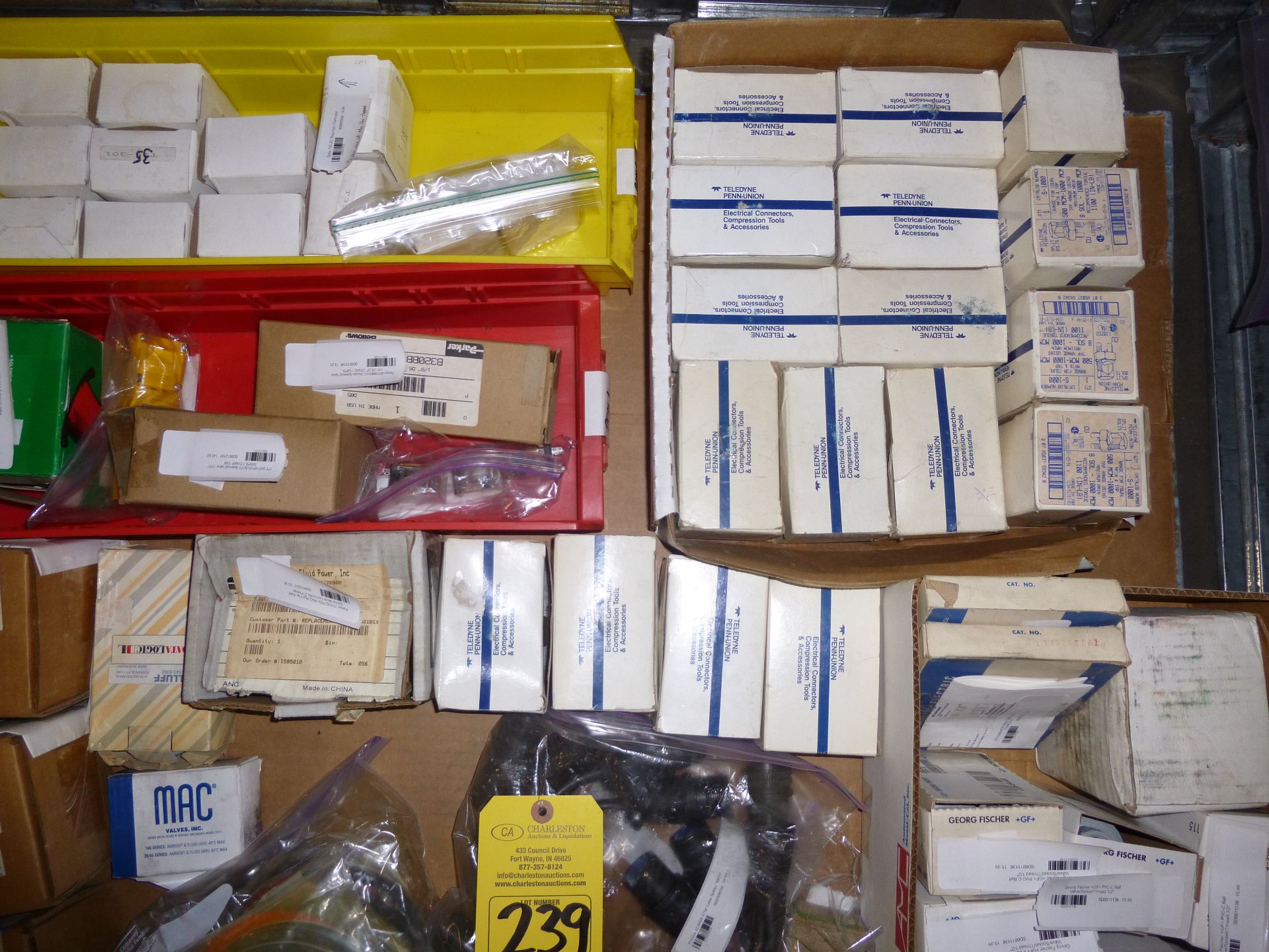 Pallet of assorted parts and electrical (mostly new in package) Shipping can be prepared for - Image 4 of 4