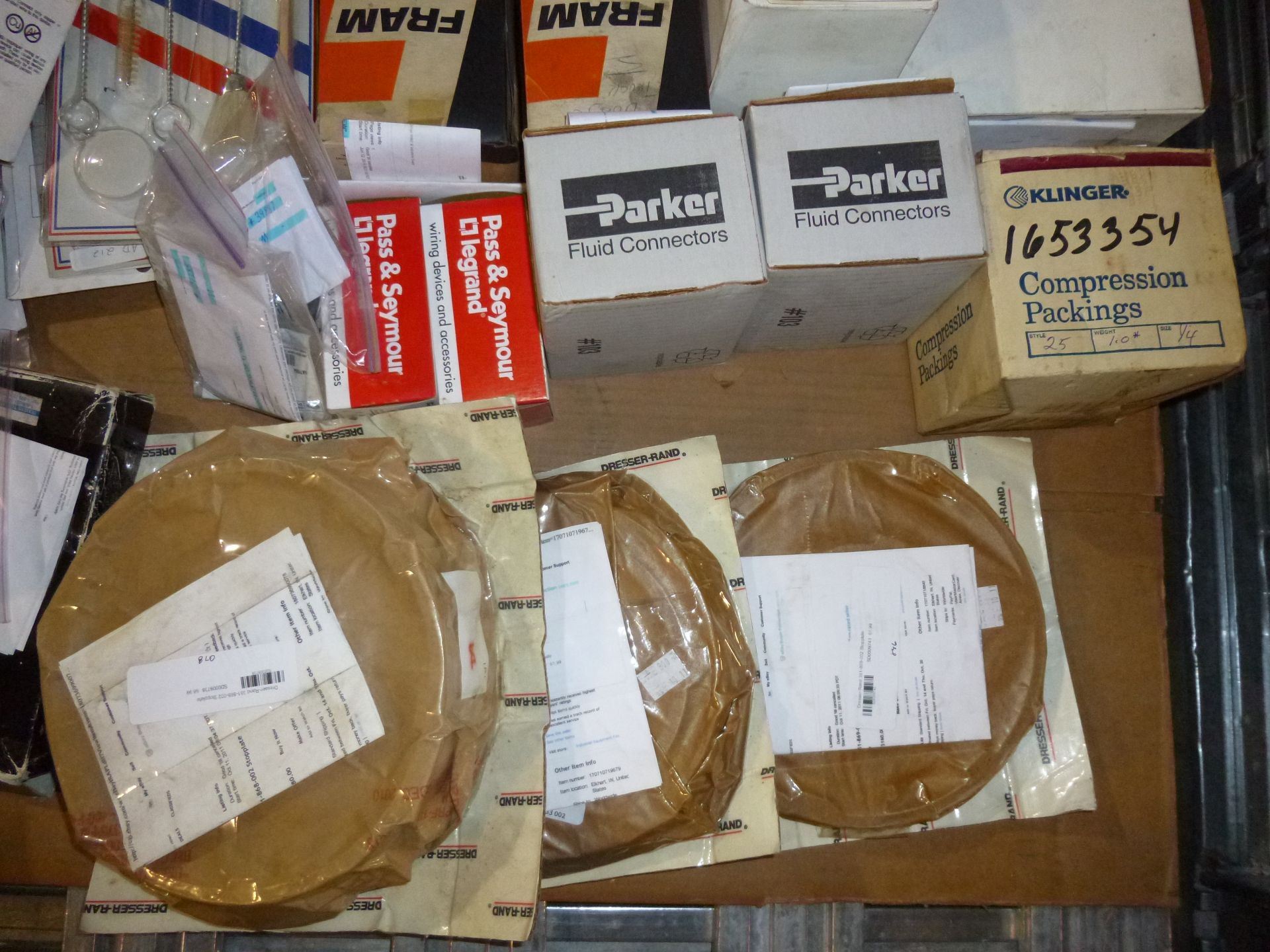 Pallet of assorted parts and electrical (mostly new in package) Shipping can be prepared for - Image 2 of 5