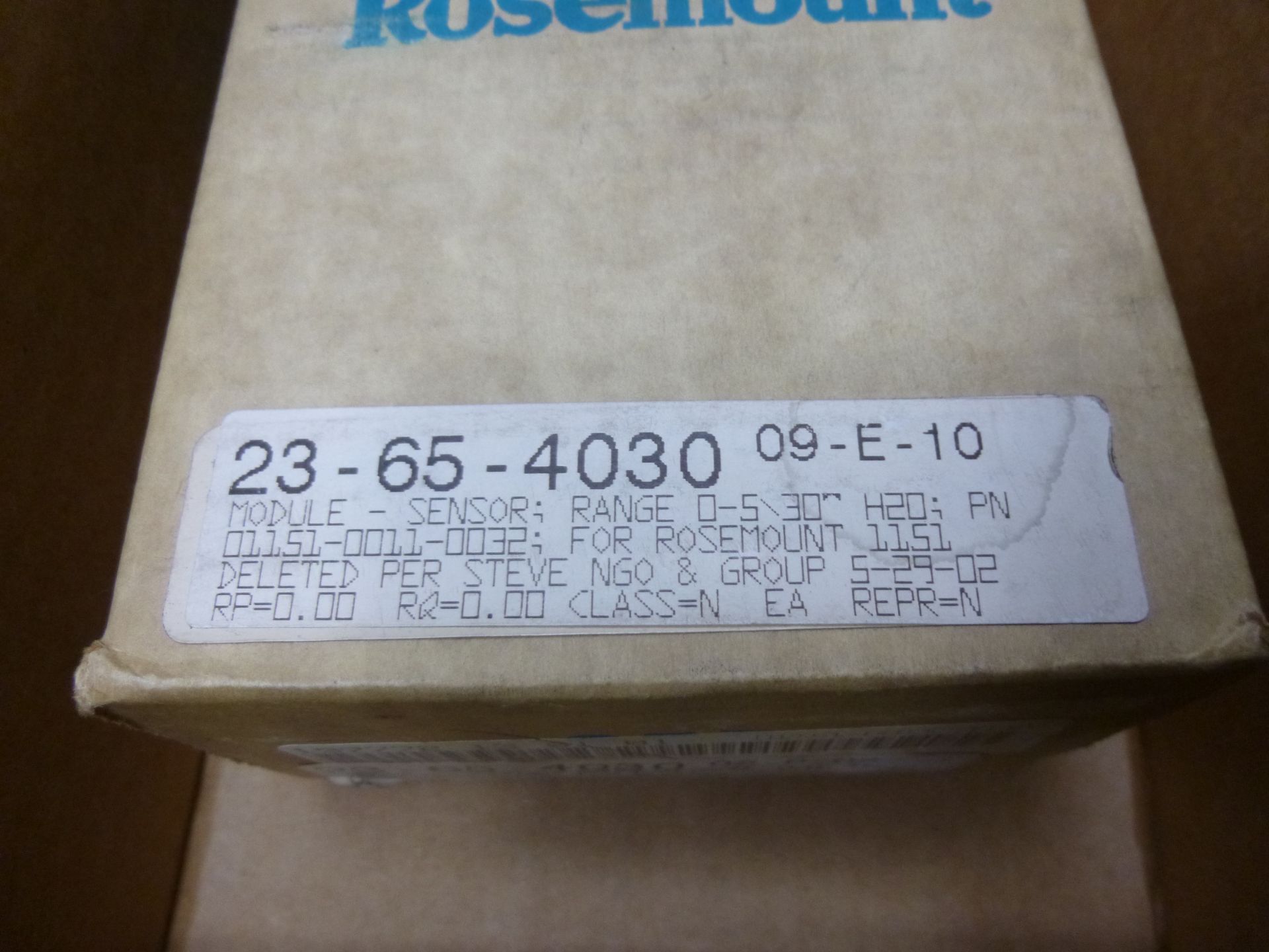 Rosemount 01151-0011-0032 Module Sensor DP/GP 3 range (new in box) Shipping can be prepared for - Image 2 of 2