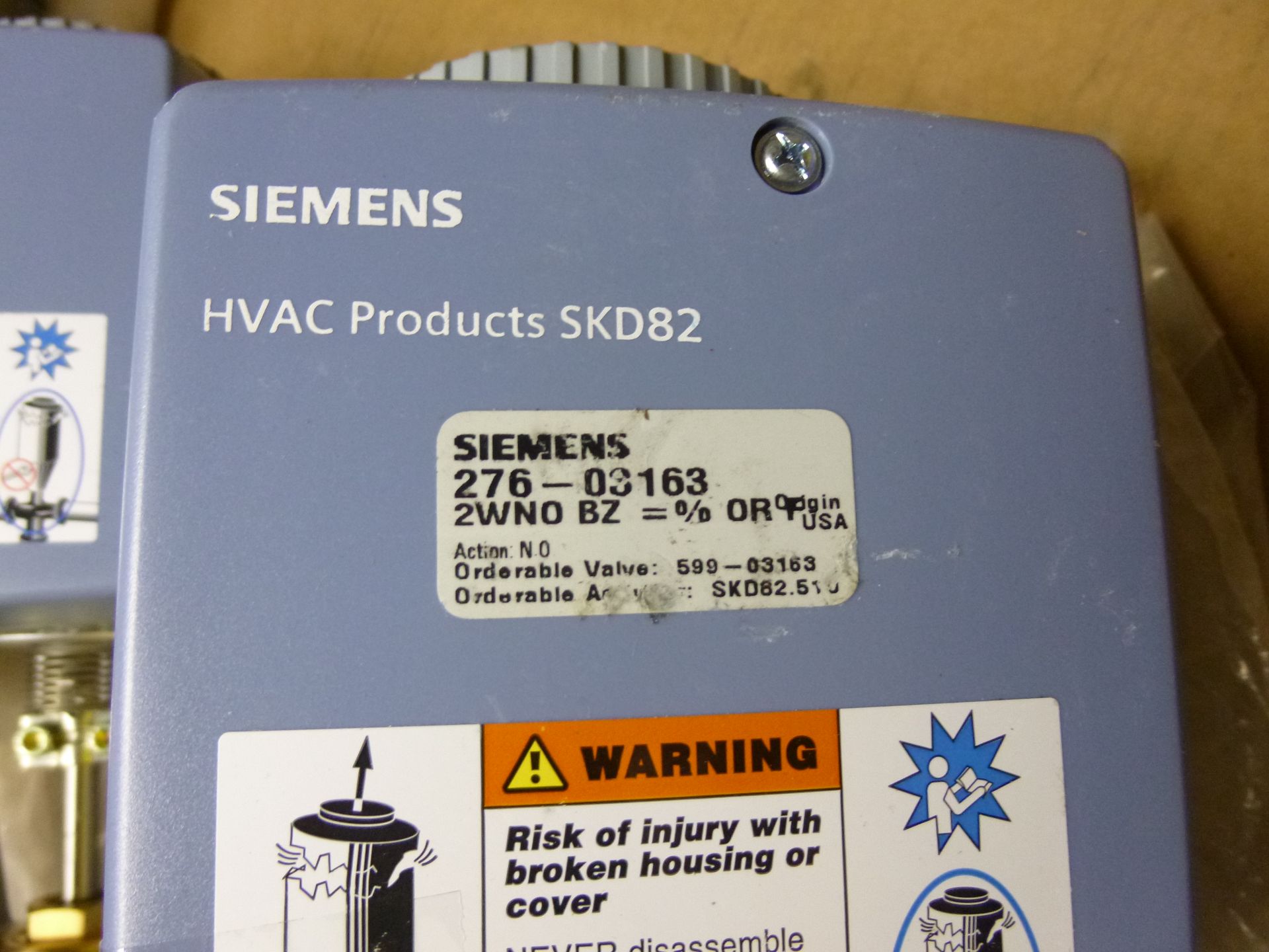 (Qty 1) Siemens 276-03168 2WNO, HVAC valve actuator assembly (new) Shipping can be prepared for - Image 2 of 2
