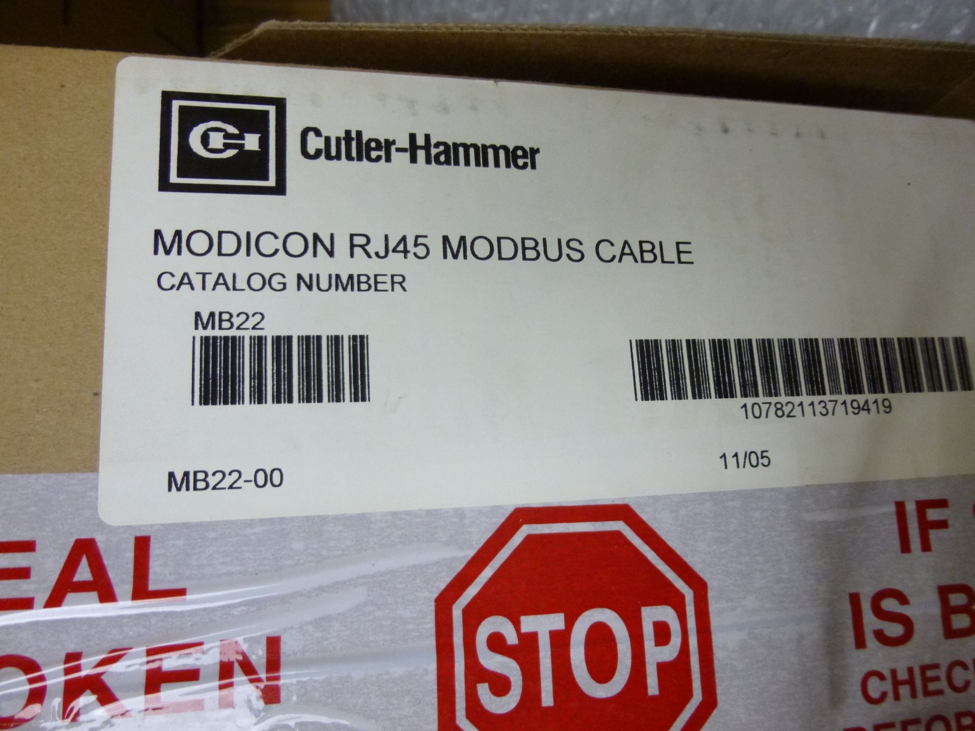 (Qty 3) Cutler Hammer Modicon RJ45 MODBUS Cable MB22 (new in box) Shipping can be prepared for - Image 2 of 2