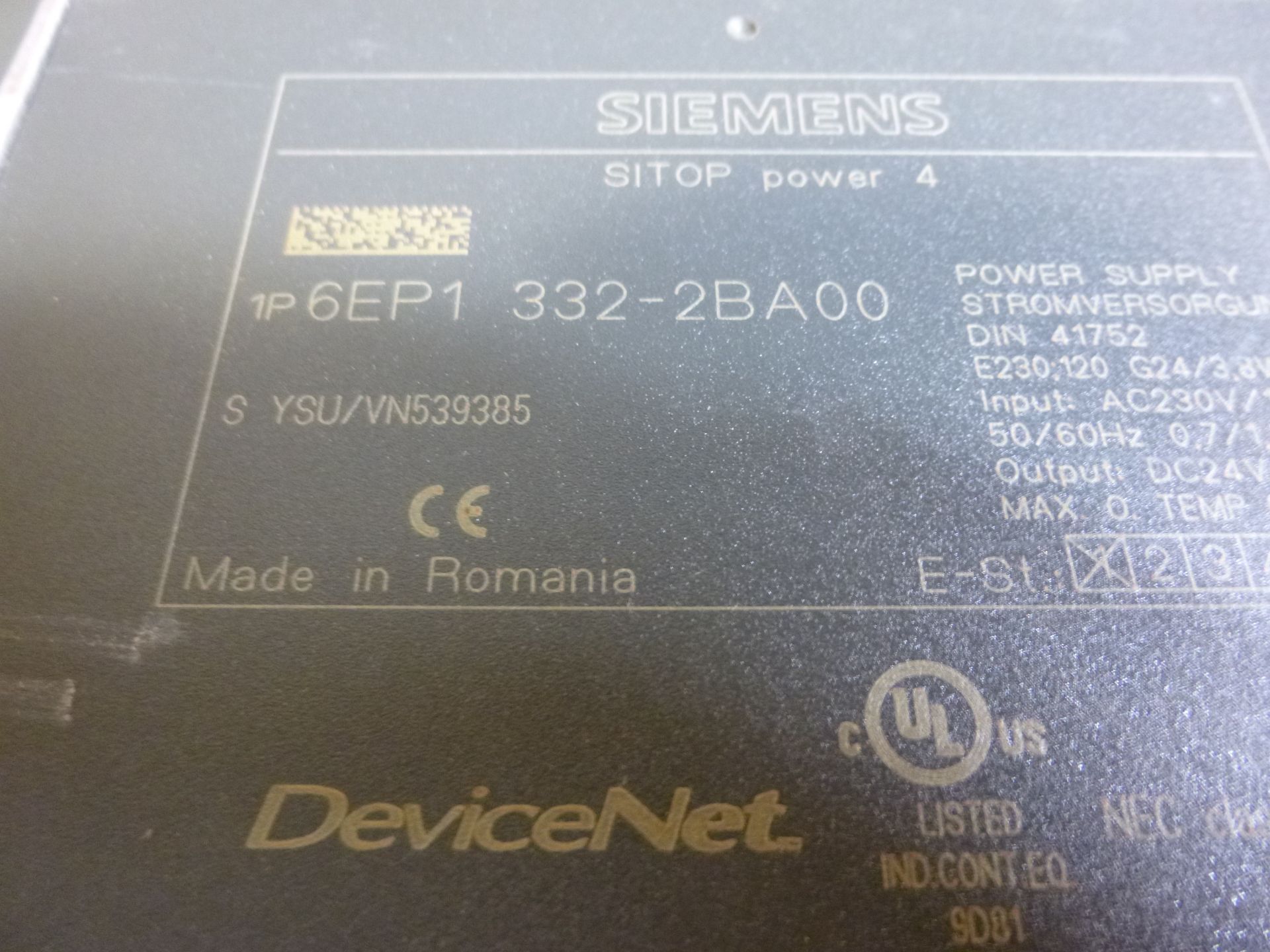 (Qty 4) Siemens Sitop power supplies 6EP1332-2BA00 Shipping can be prepared for either ground packag - Image 2 of 2