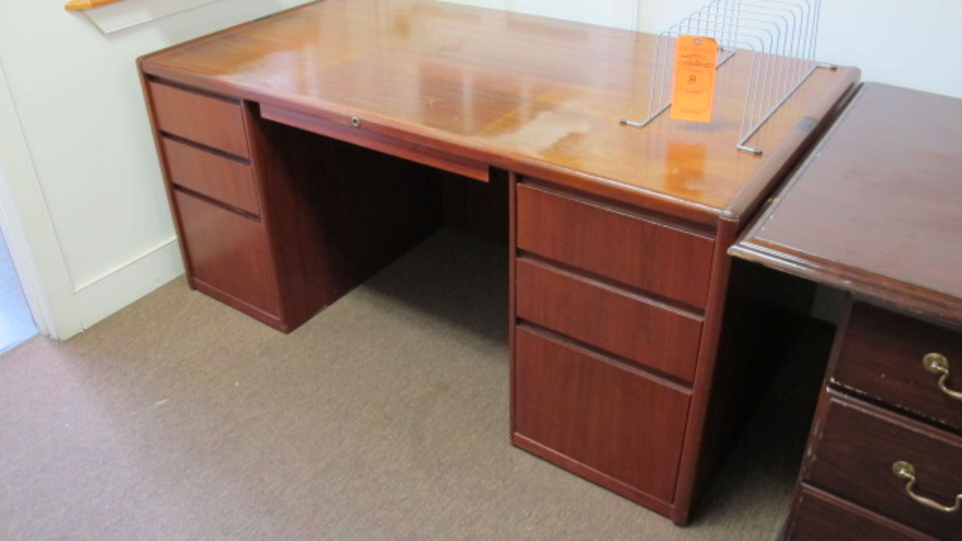 OFFICE DESK W/CRENDENZA - Image 2 of 2