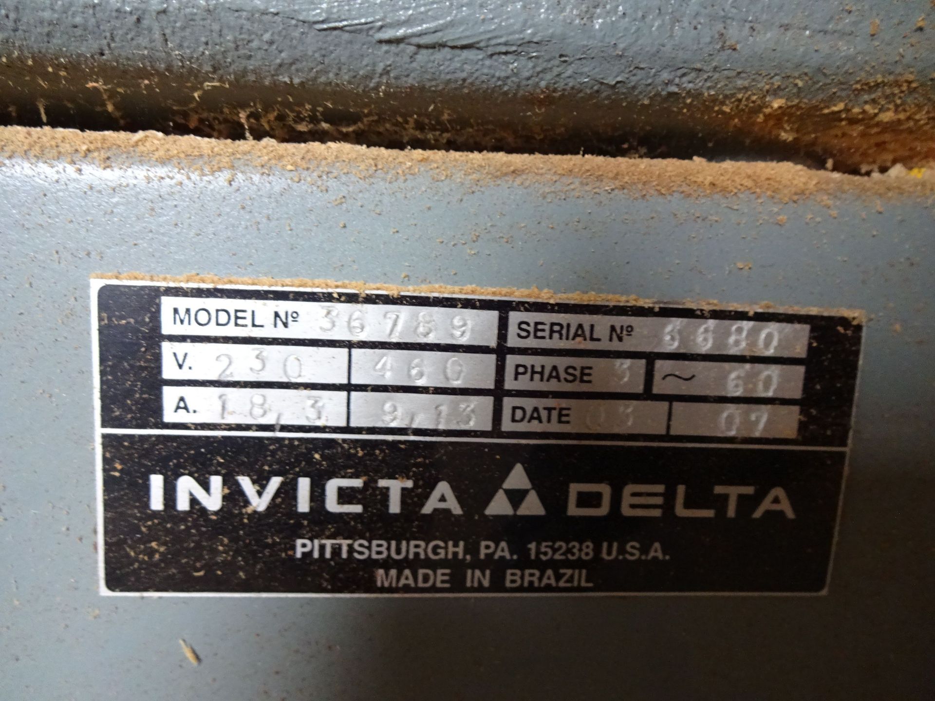 DELTA MODEL RT40 TABLE SAW, BLADE GUARD, RIP FENCE - Image 4 of 5
