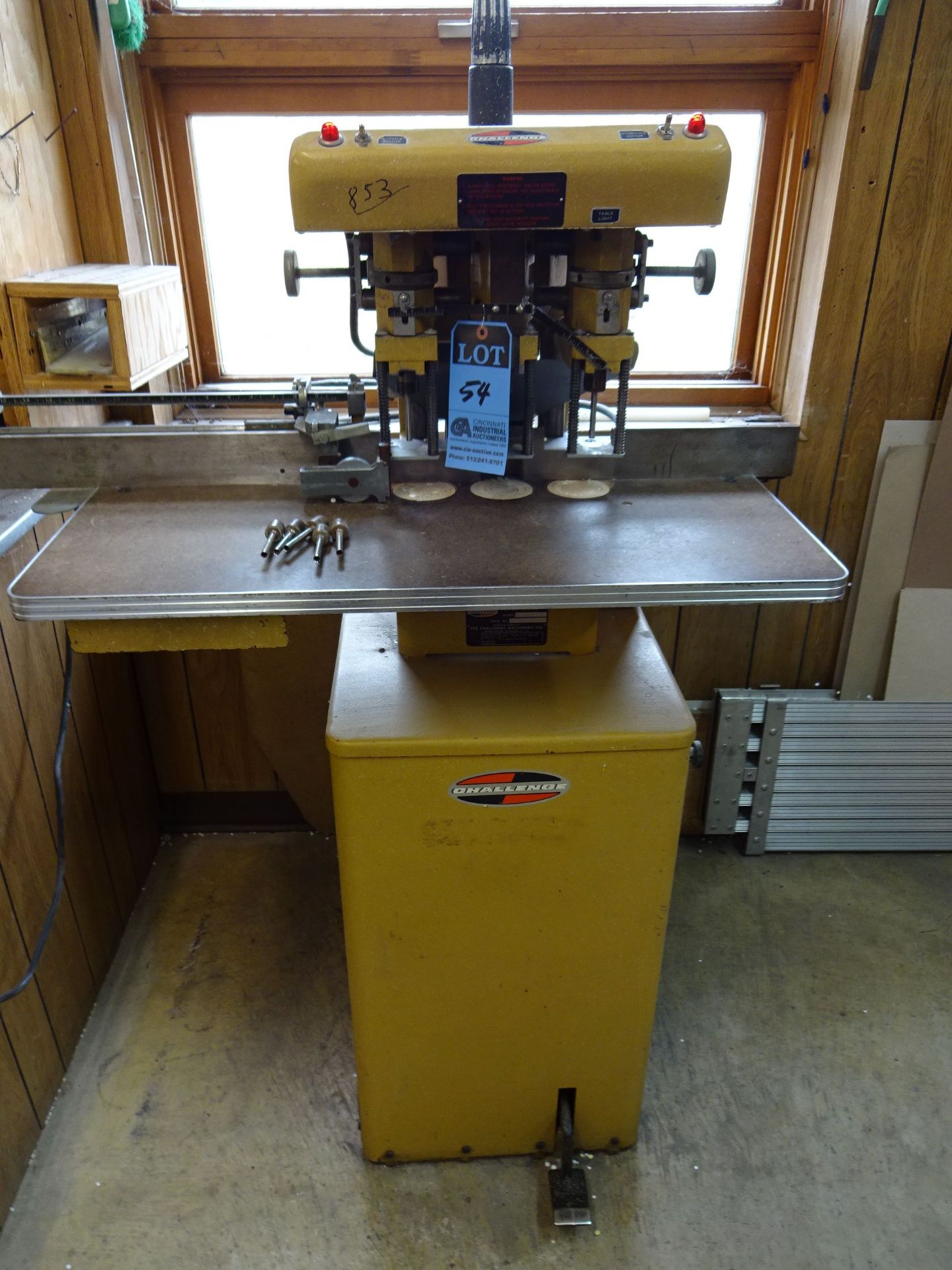 CHALLENGE MODEL EH3A 3-HEAD PAPER DRILL; S/N 38220