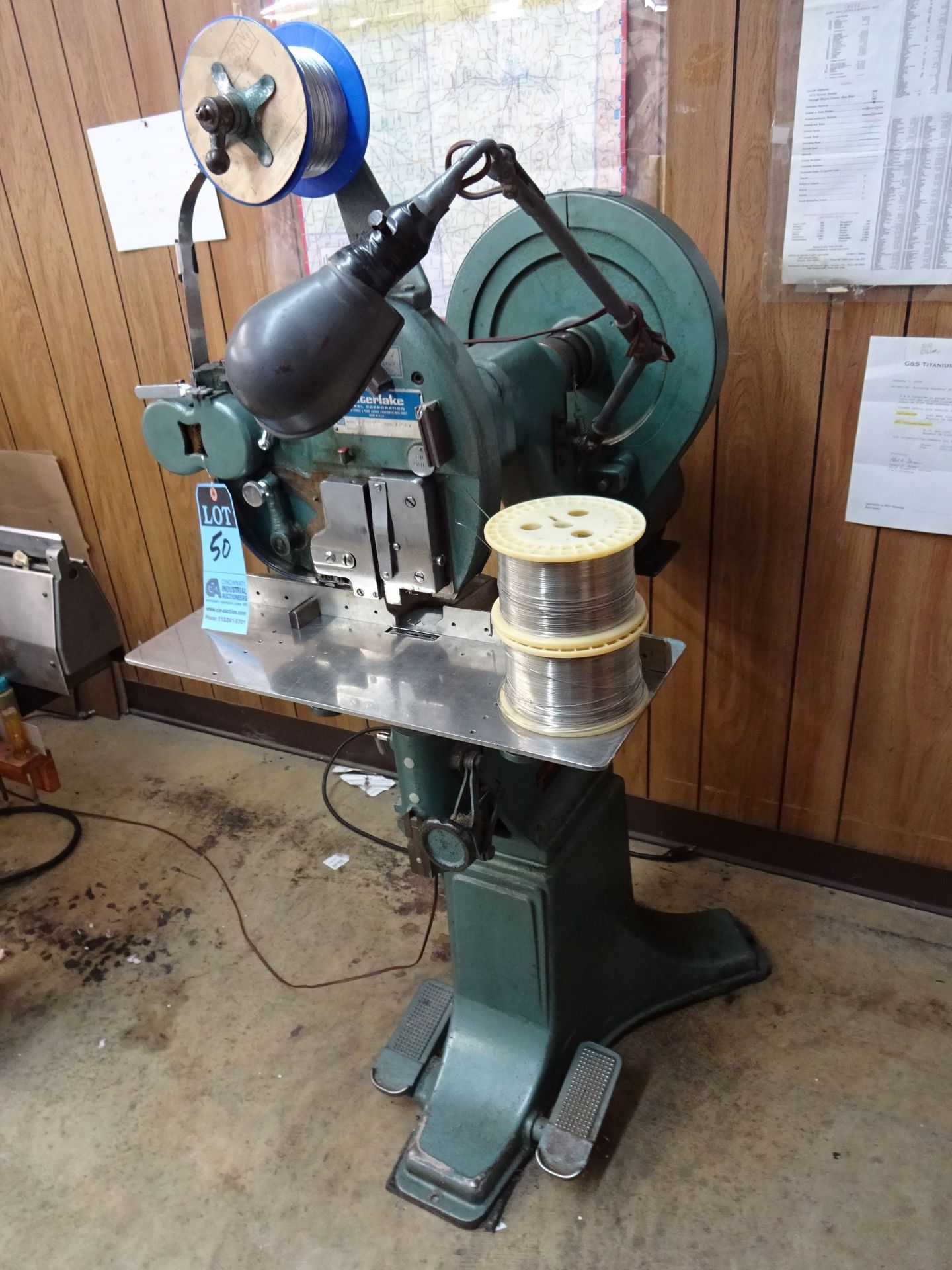 INTERLAKE MODEL S3A 3/4 SINGLE HEAD STITCHER; S/N 1217 - $75.00 LOADING COST DUE DIRECTLY TO BOGNER