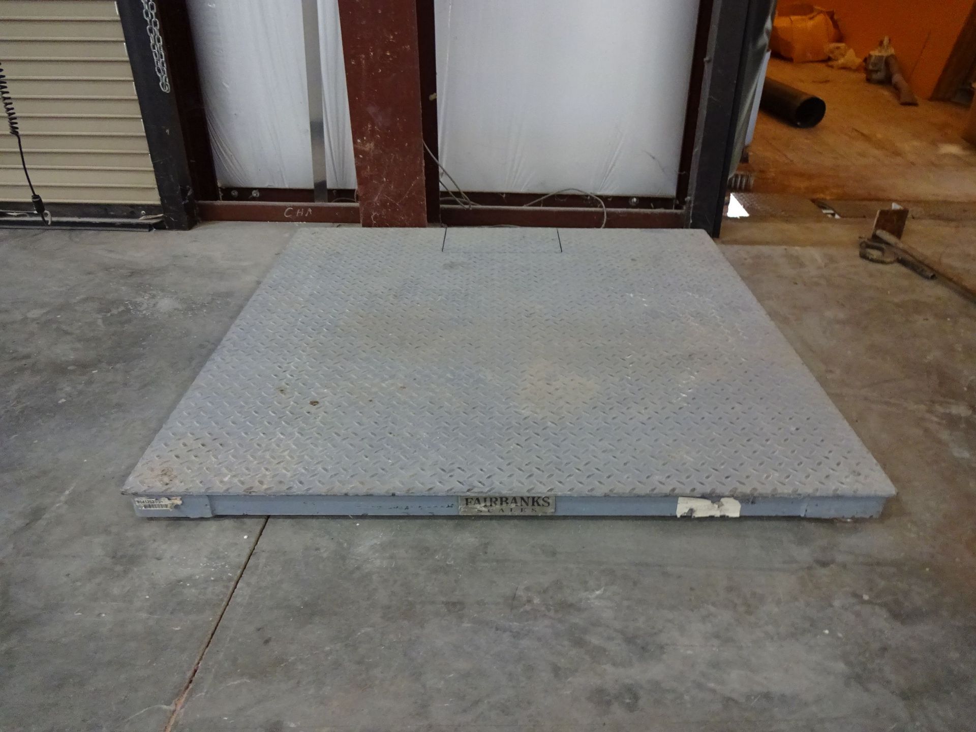 10,000 LB. CAPACITY FAIRBANK SCALE 48" X 48" PLATFORM SCALE WITH FAIRBANKS MODEL FB2200 DRO SCALE - Image 2 of 3