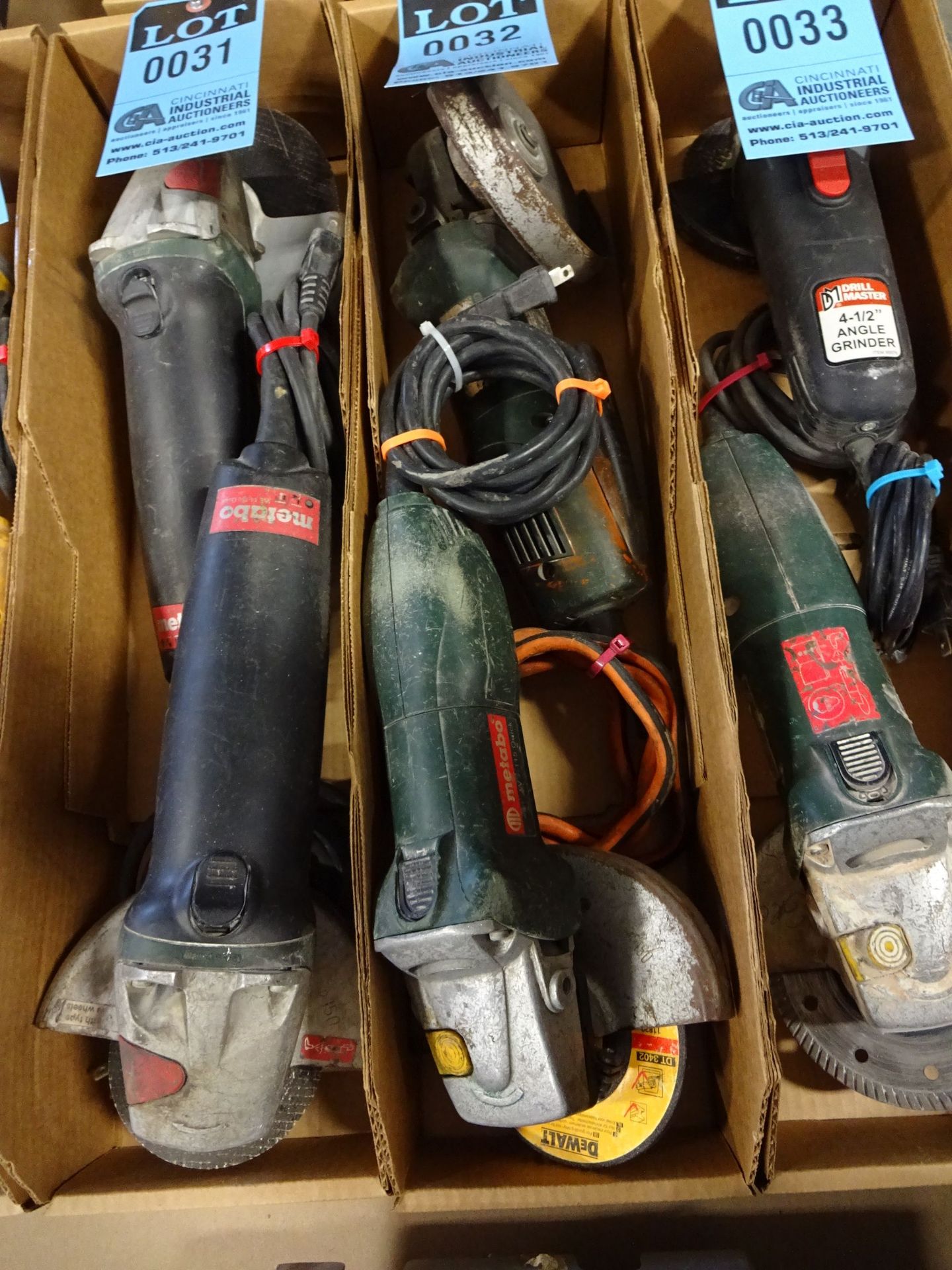 4-1/2" METABO ELECTRIC ANGLE GRINDERS