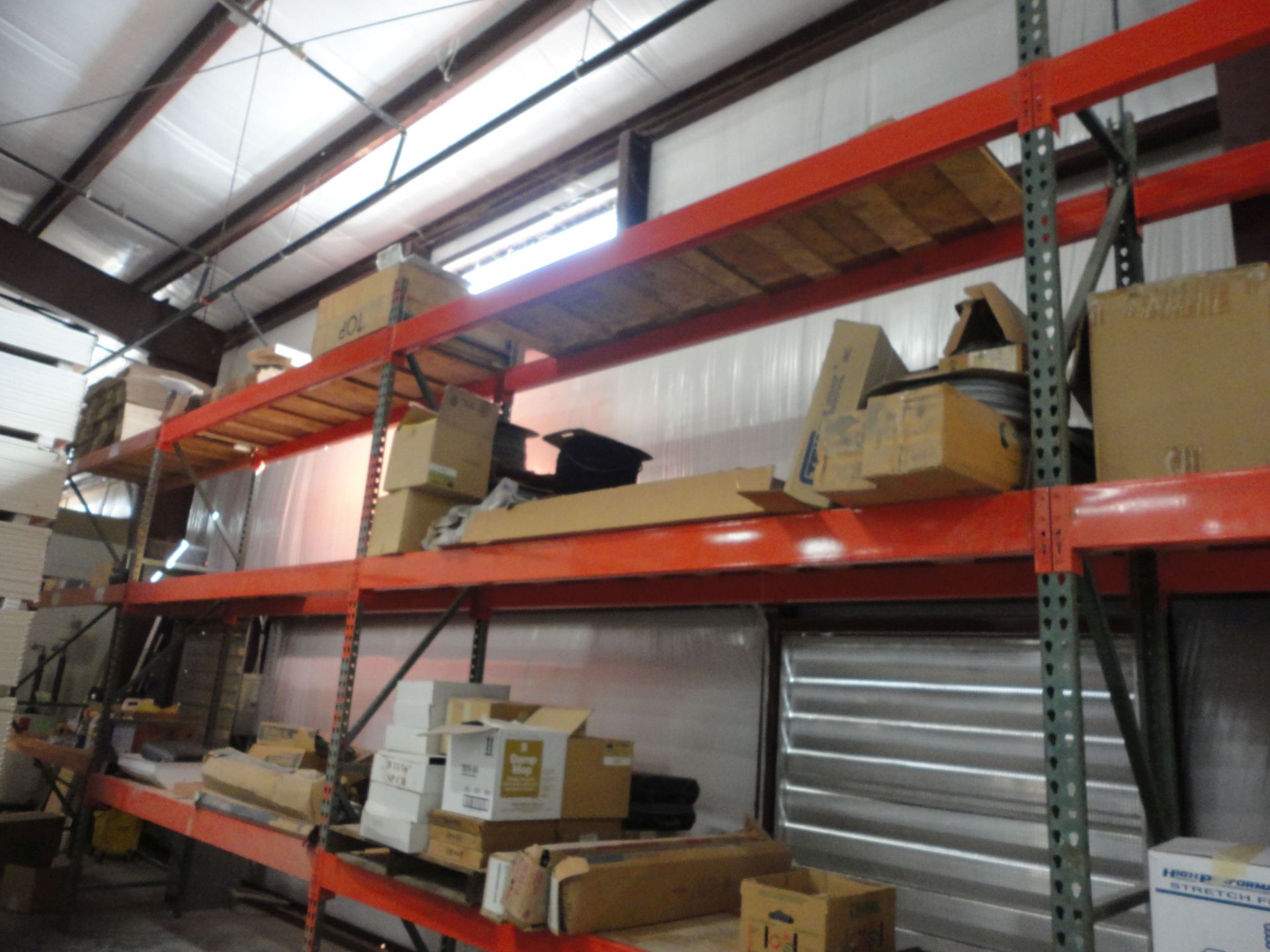 (LOT) MISCELLANEOUS HARDWARE ON (4) SECTIONS PALLET RACK **NO RACK** - Image 3 of 3