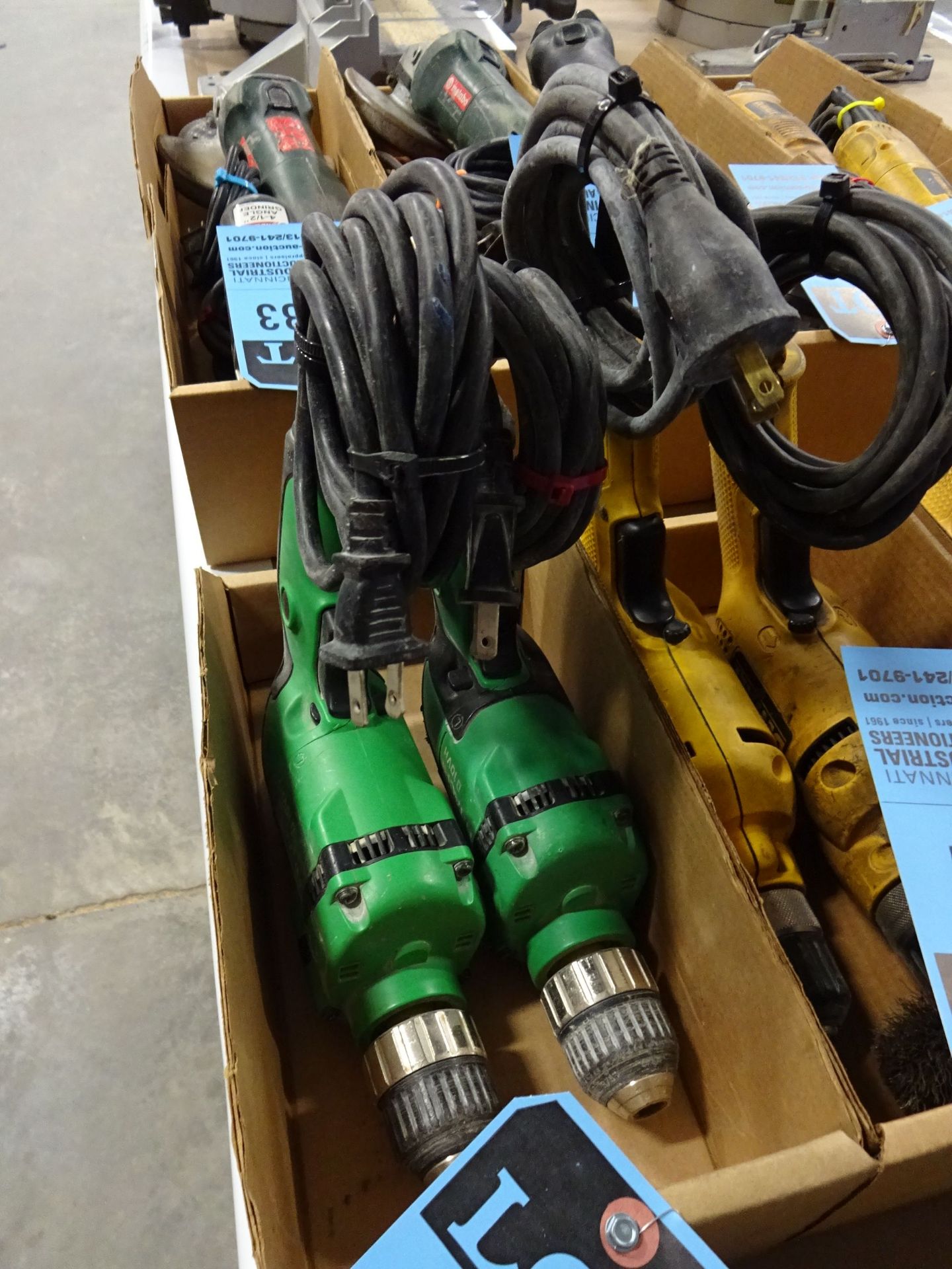 3/8" HITACHI D10VH ELECTRIC KEYLESS CHUCK DRILLS