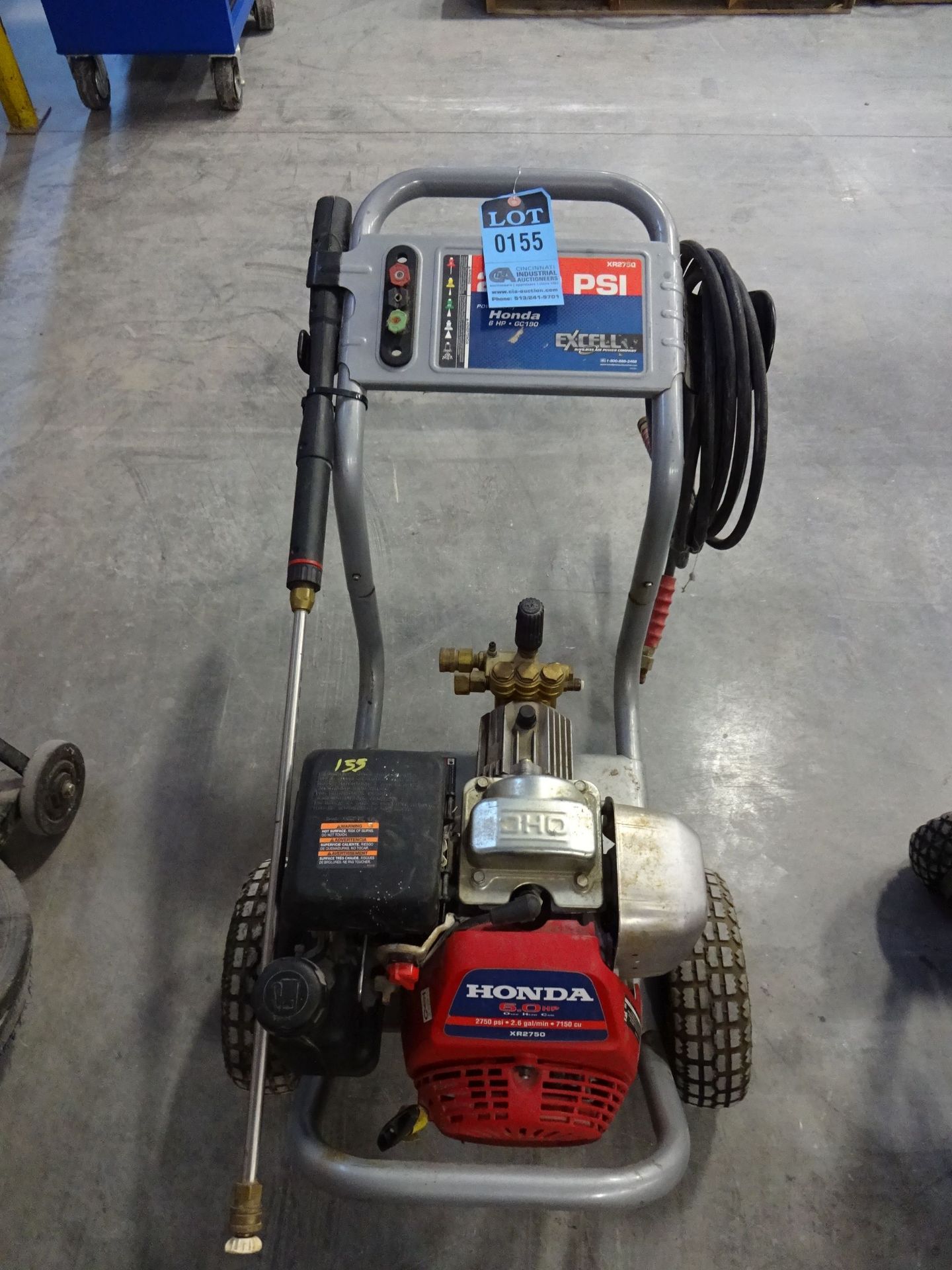 2,750 PSI EXCELL MODEL X52750 6 HP HONDA GAS PORTABLE PRESSURE WASHER
