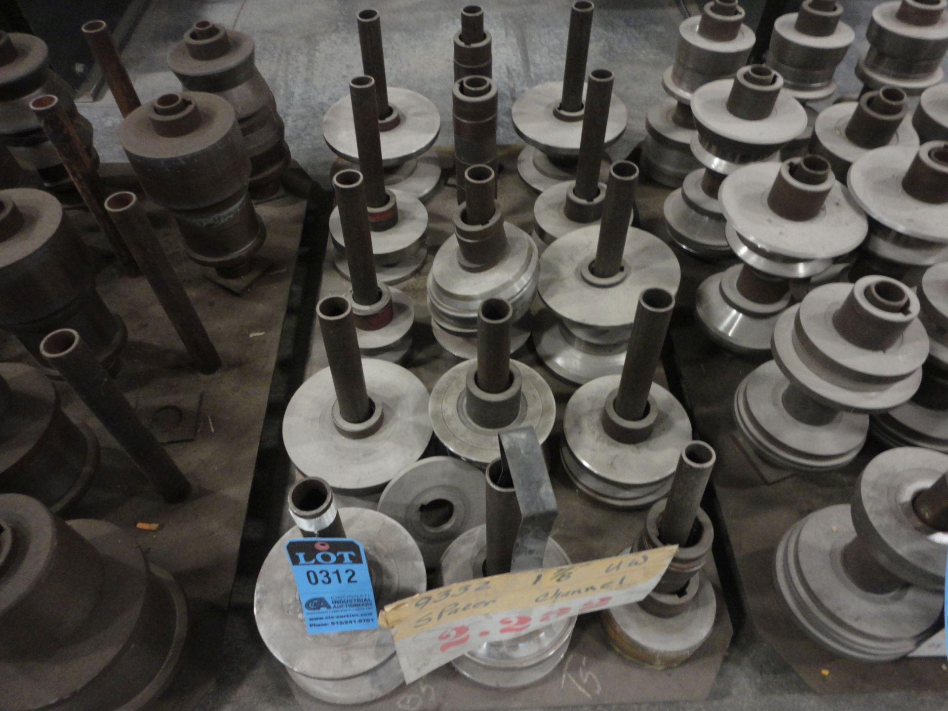 STAND 17/8" SPACER CHANNEL ROLL FORMER TOOLING WITH PRESS DIES