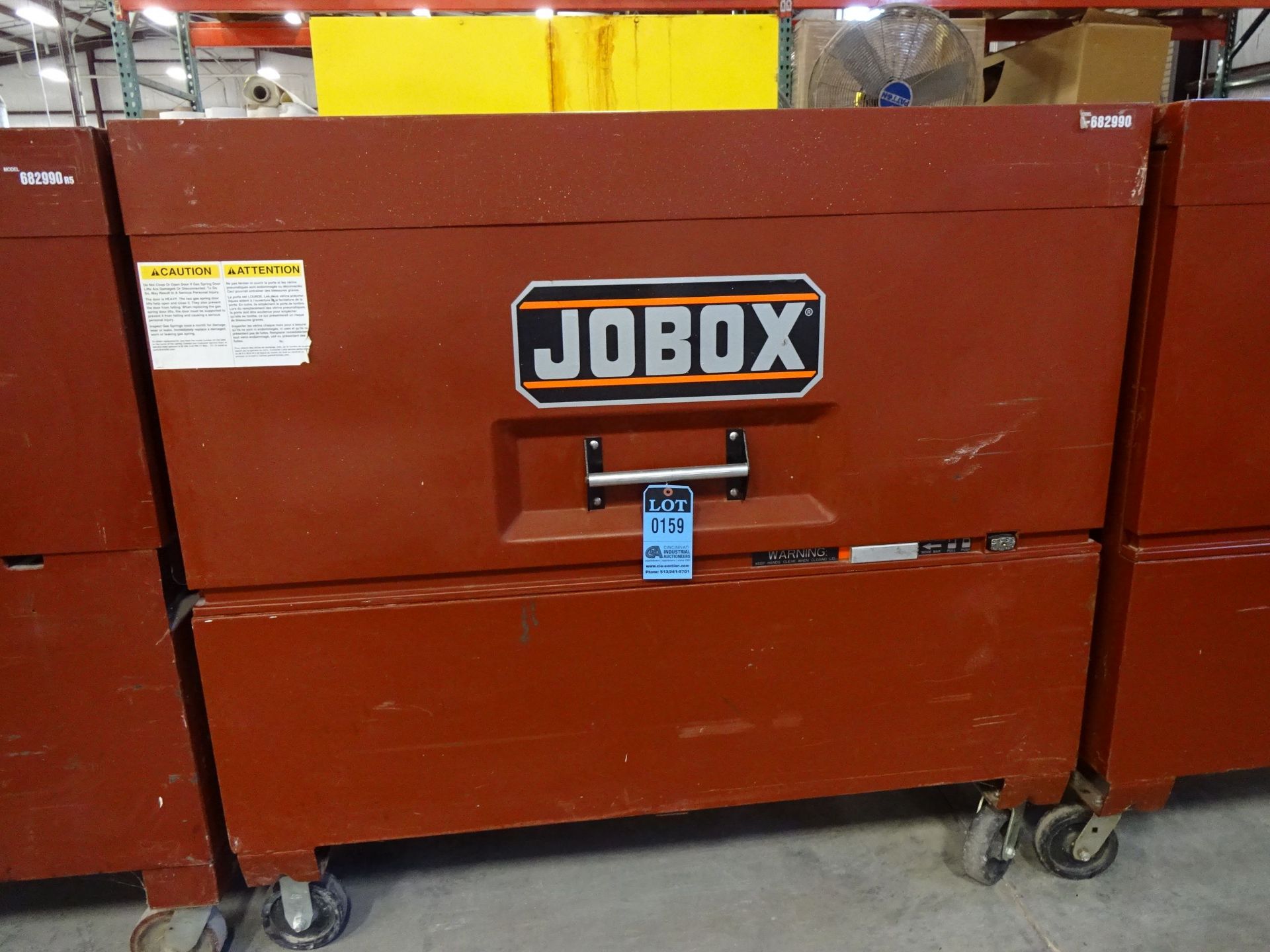 JOBOX MODEL 1-682990 PORTABLE JOB SITE GANG BOX