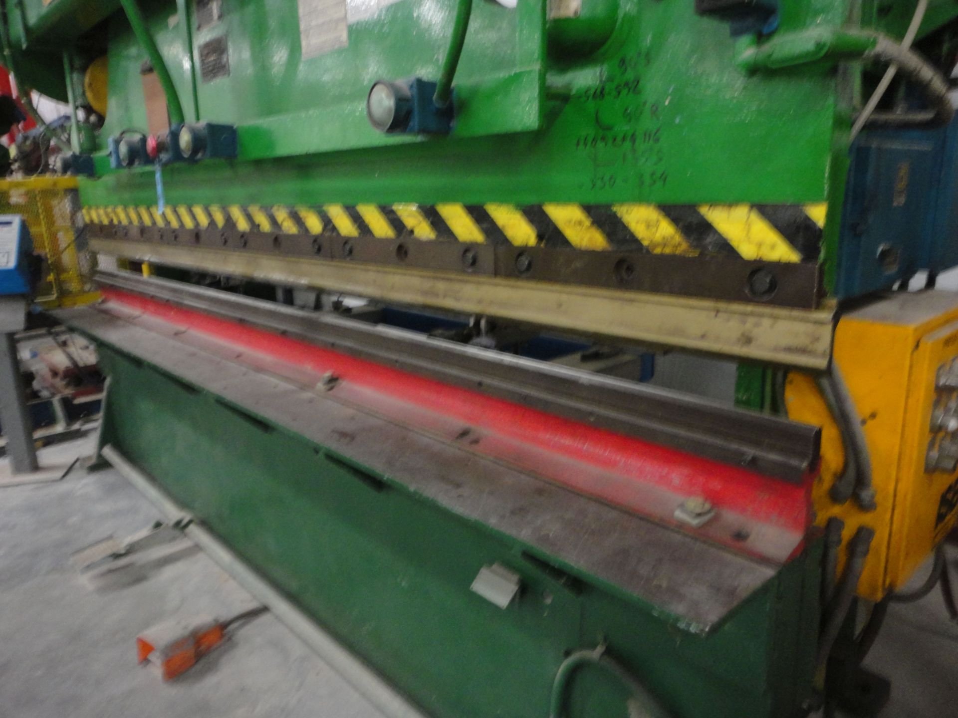 65 TON X 12' VERSON MECHANICAL PRESS BRAKE; S/N 1440-2010-65, WITH CNC BACK GAGE - Image 9 of 19