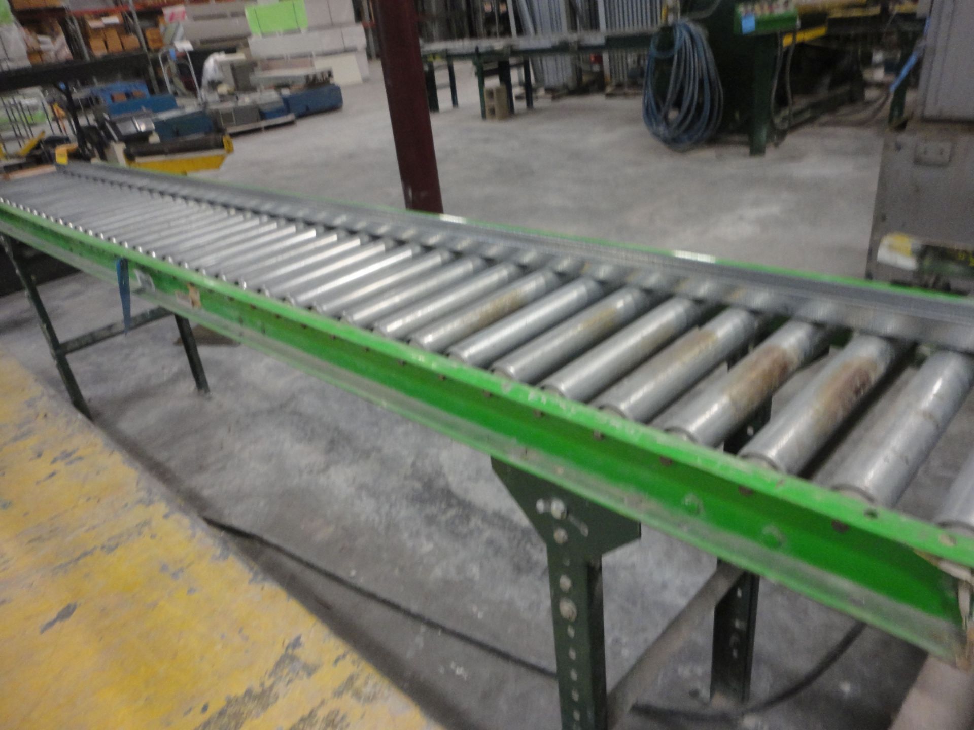 60" WIDE VINYL TO PANEL APPLICATION MACHINE ENTRY PINCH ROLLS, OVERHEAD VINYL ROLL FEED TO GLUE - Image 19 of 22