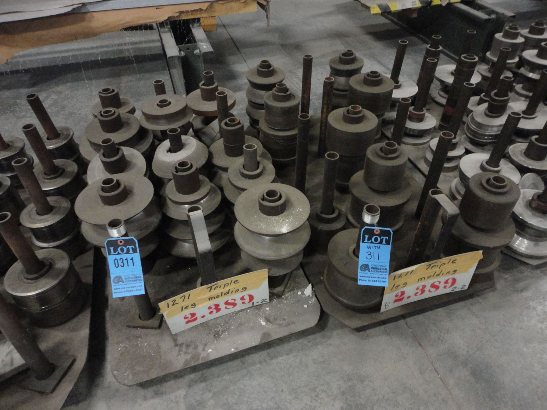 STANDS TRIPLE LEG MOLDING ROLL FORMER TOOLING WITH PRESS DIES