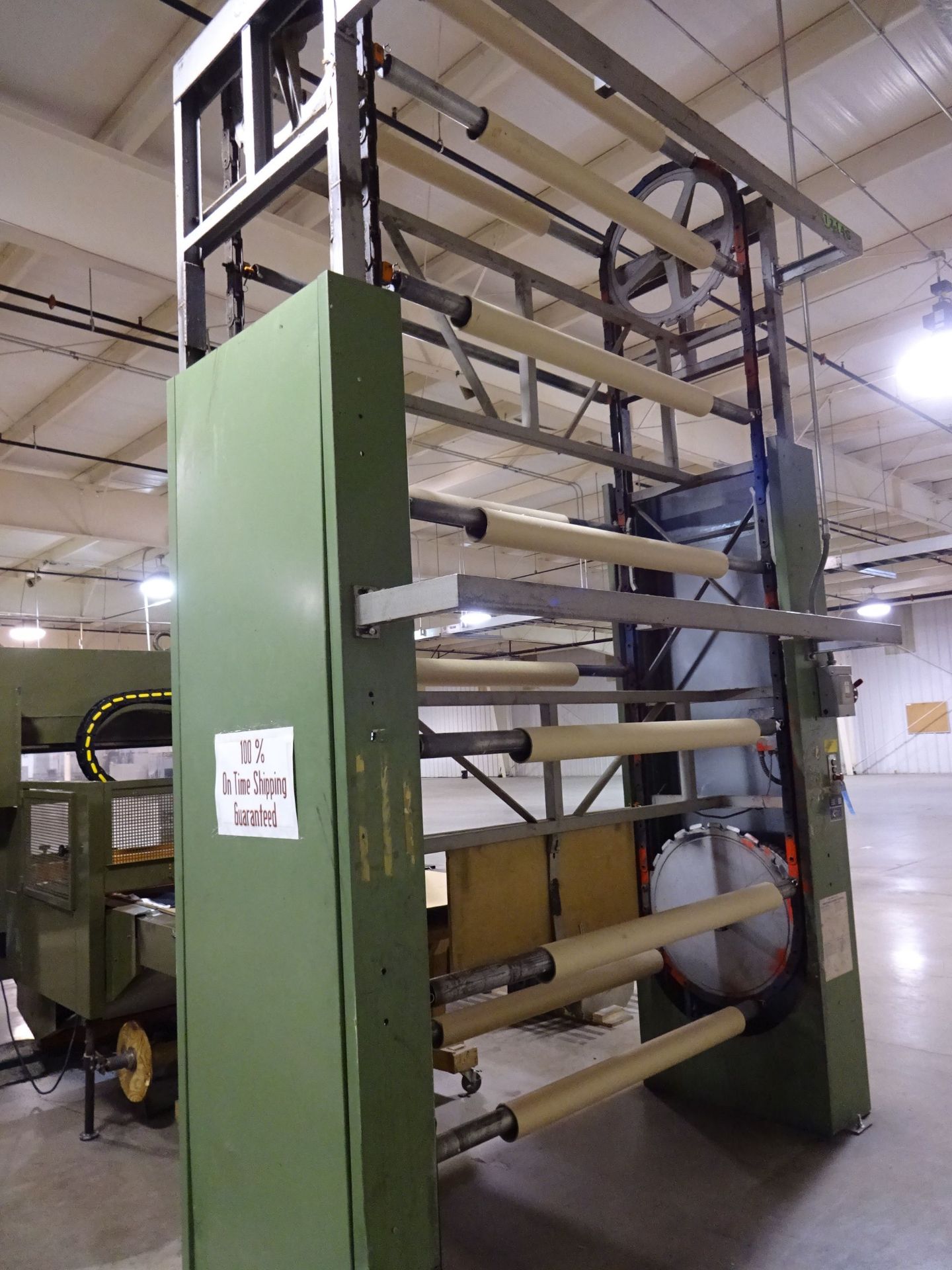 80" WIDE ROYAL ENGINEERING VERTICAL CHAIN DRIVEN MATERIAL CAROUSEL WITH (13) SPOOLS TYPE - Image 2 of 7