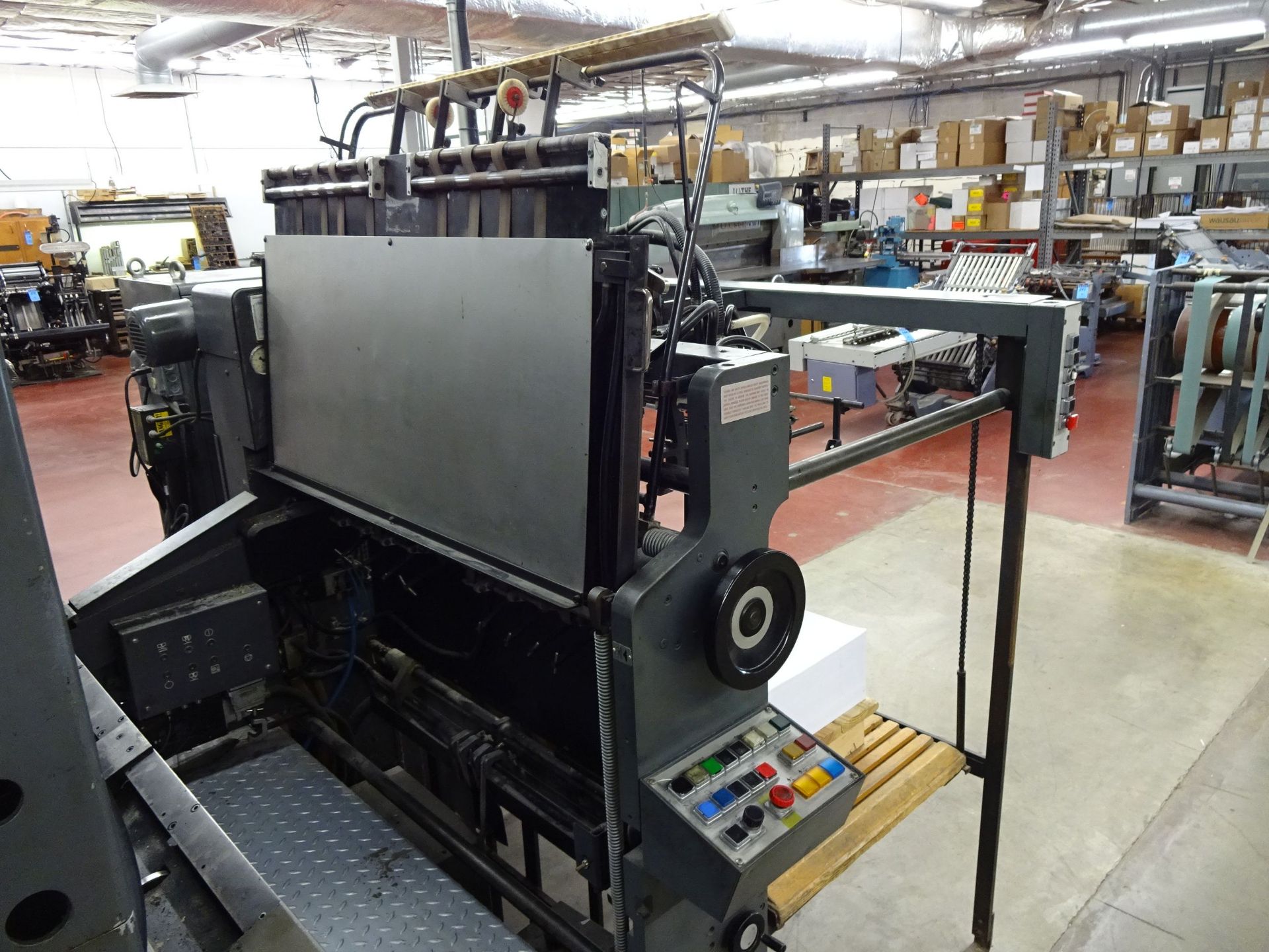 28" X 40" HEIDELBERG SPEEDMASTER 102 DP THREE-COLOR PERFECTOR PRESS; S/N 524159, CPC CONTROL - Image 14 of 25