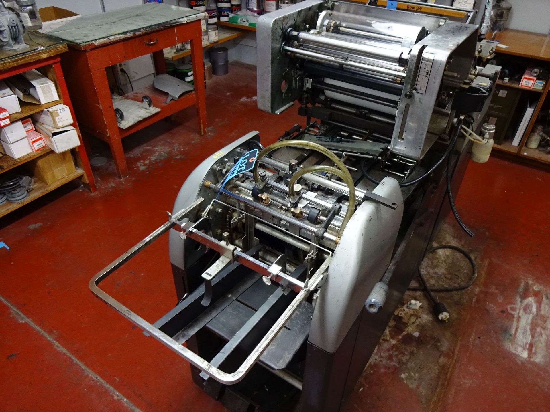 11" X 17" PRESS SPECIALTIES MODEL 1252S MULTI LITH TWO-COLOR PRESS; S/N 519, WITH T-51 HEAD - Image 7 of 11