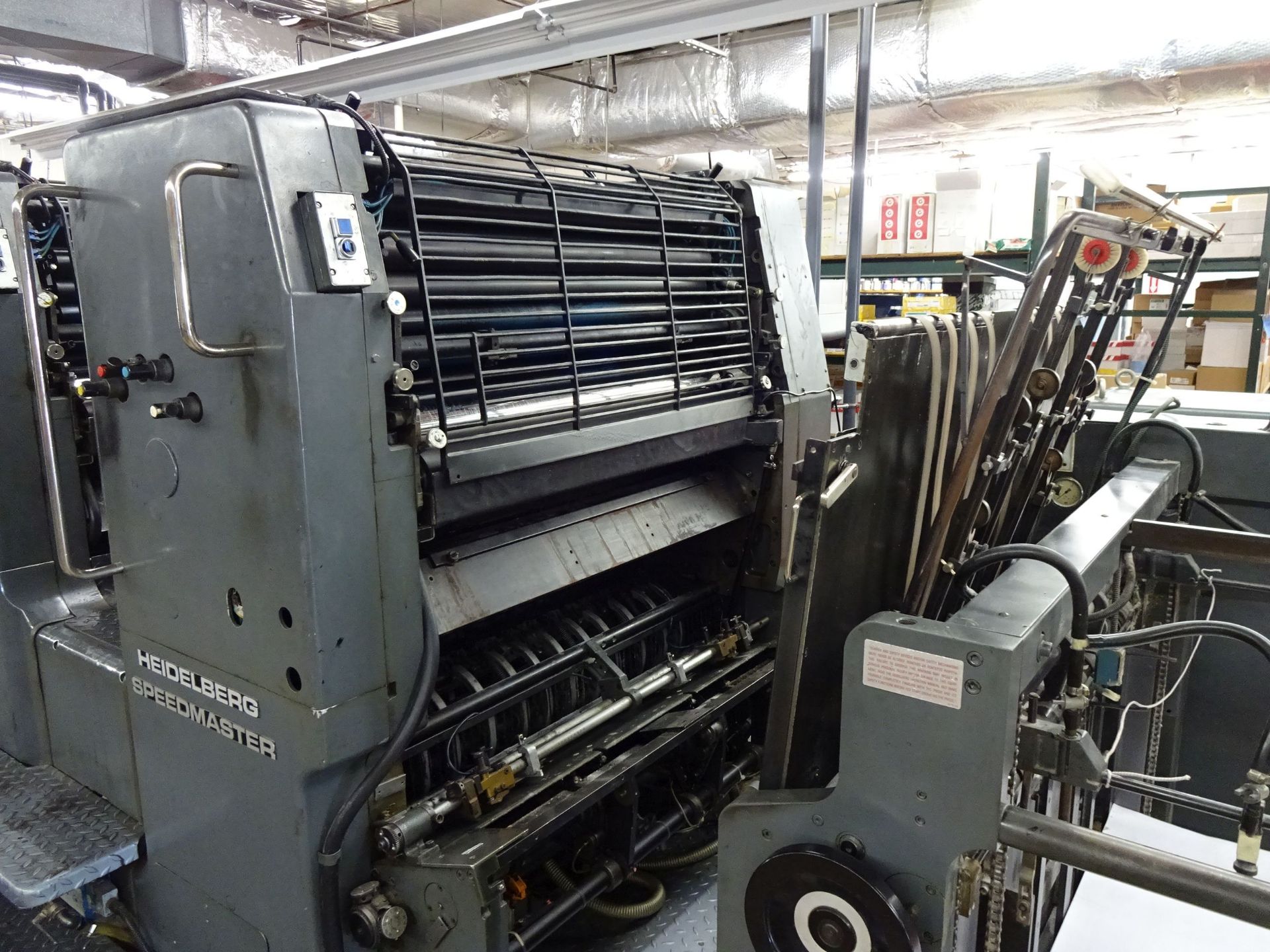 28" X 40" HEIDELBERG SPEEDMASTER 102 DP THREE-COLOR PERFECTOR PRESS; S/N 524159, CPC CONTROL - Image 13 of 25