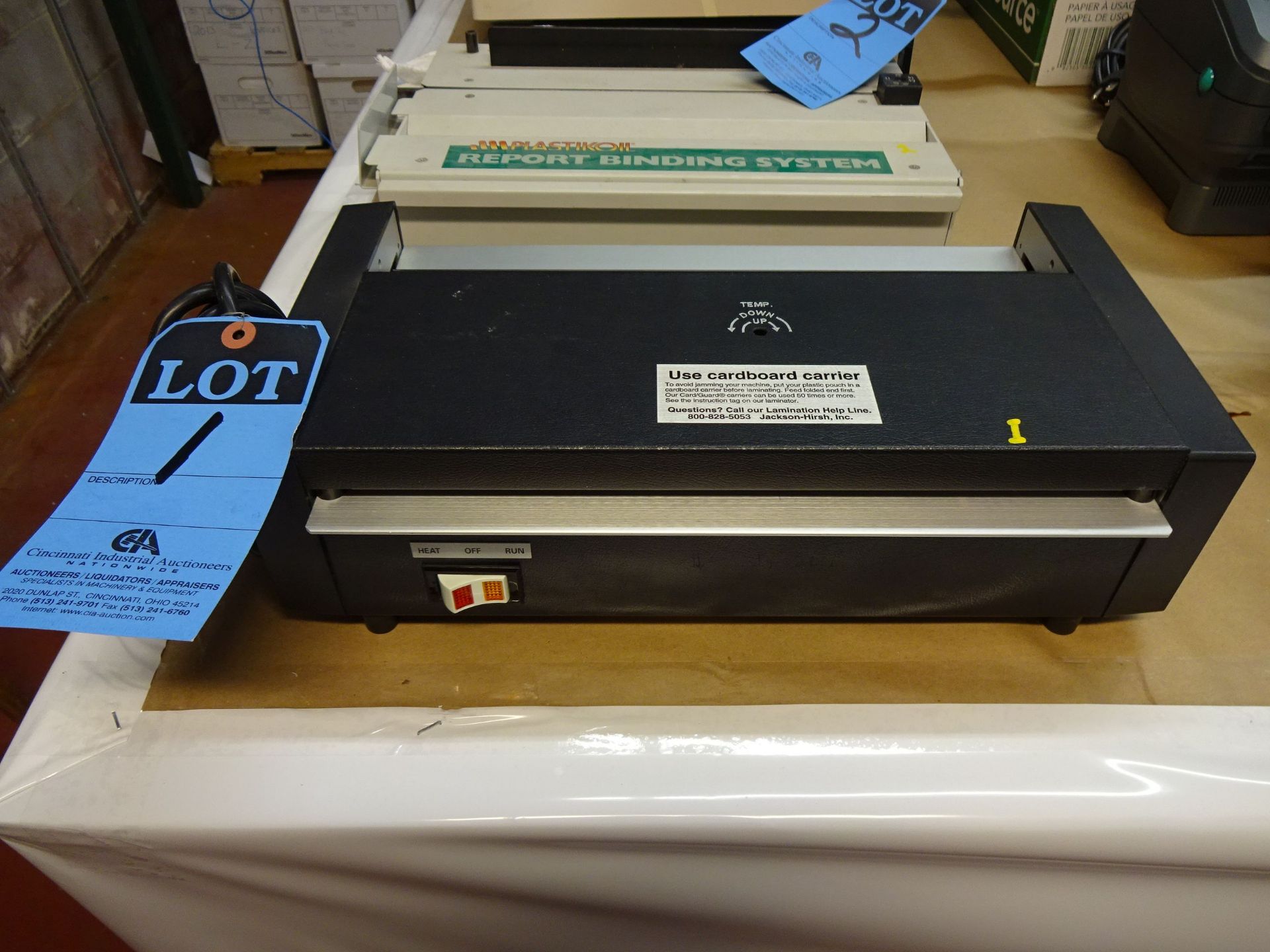 12" JACKSON HIRSCH LAMINATOR