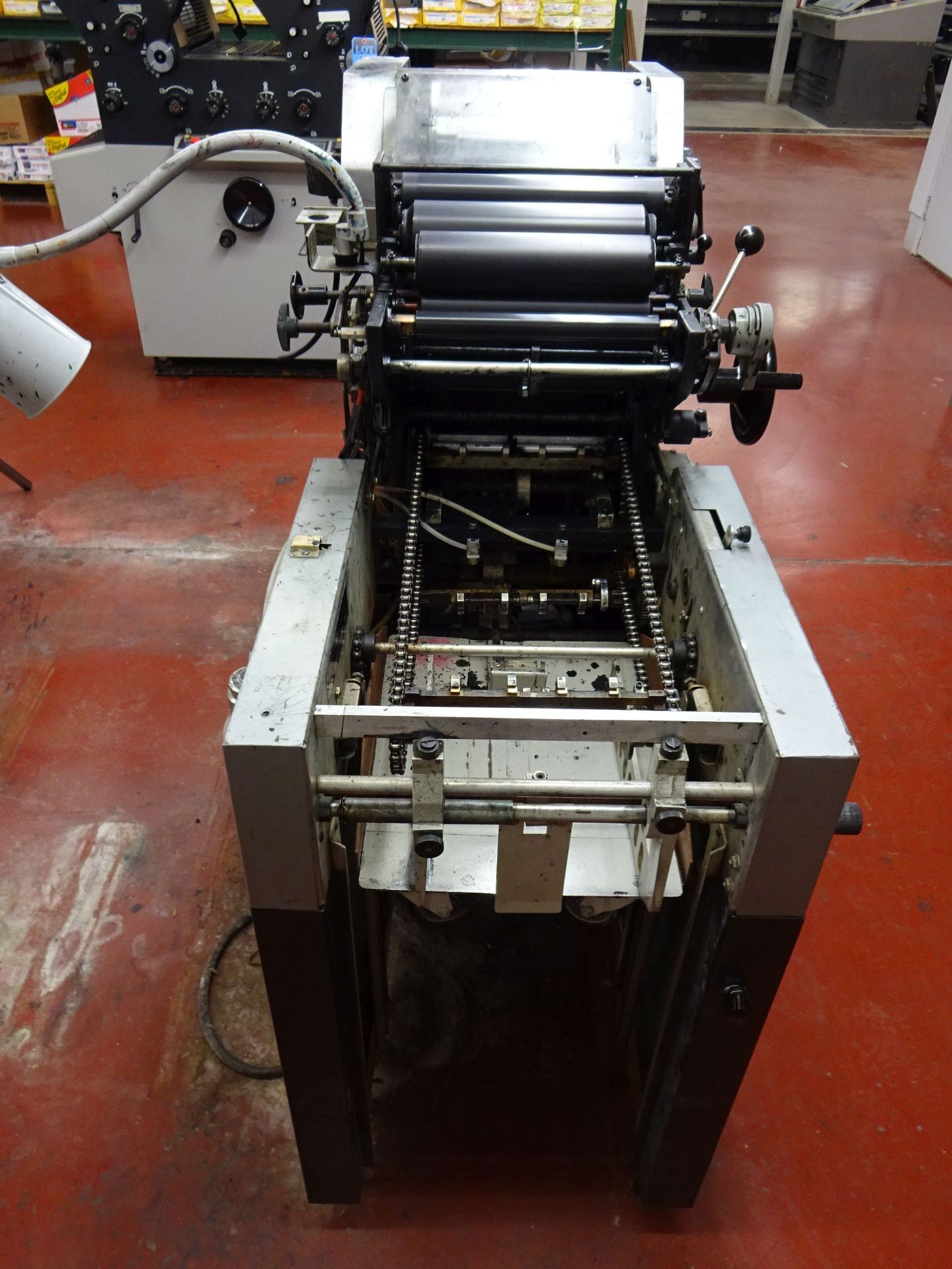 11" X 17" PRESS SPECIALTIES MODEL 1252S MULTI LITH TWO-COLOR PRESS; S/N 519, WITH T-51 HEAD - Image 4 of 11