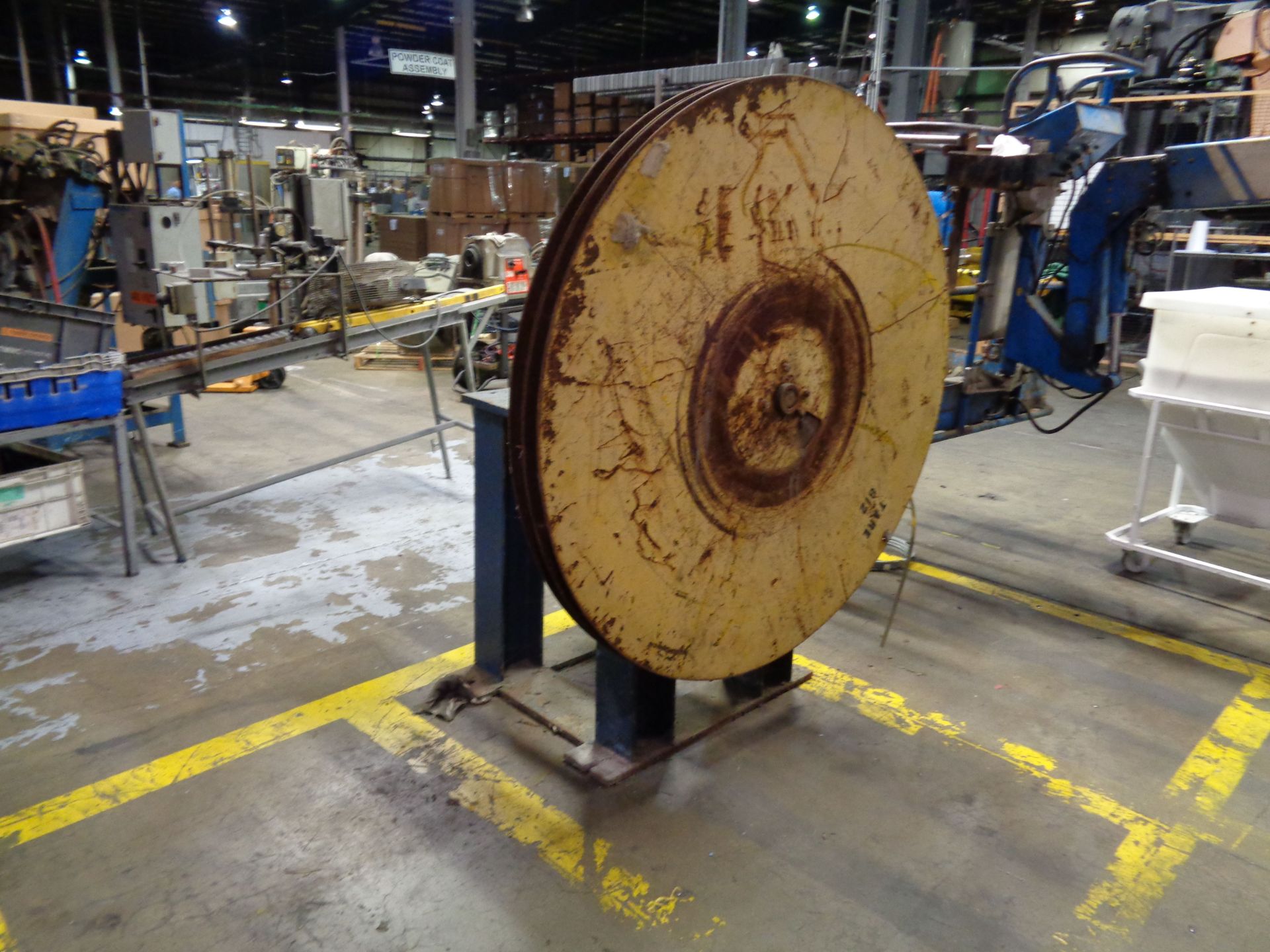 60" DIAMETER SHOP BUILT PAY-OFF REEL - Image 2 of 2