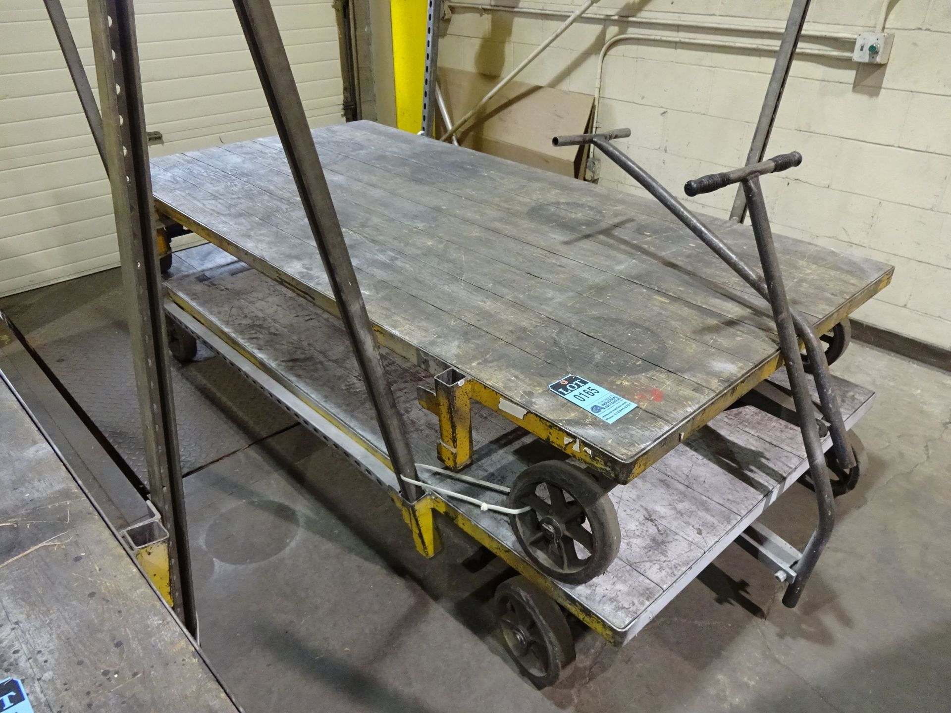 48" X 96" WAGON TYPE STEEL FRAME MATERIAL CARTS