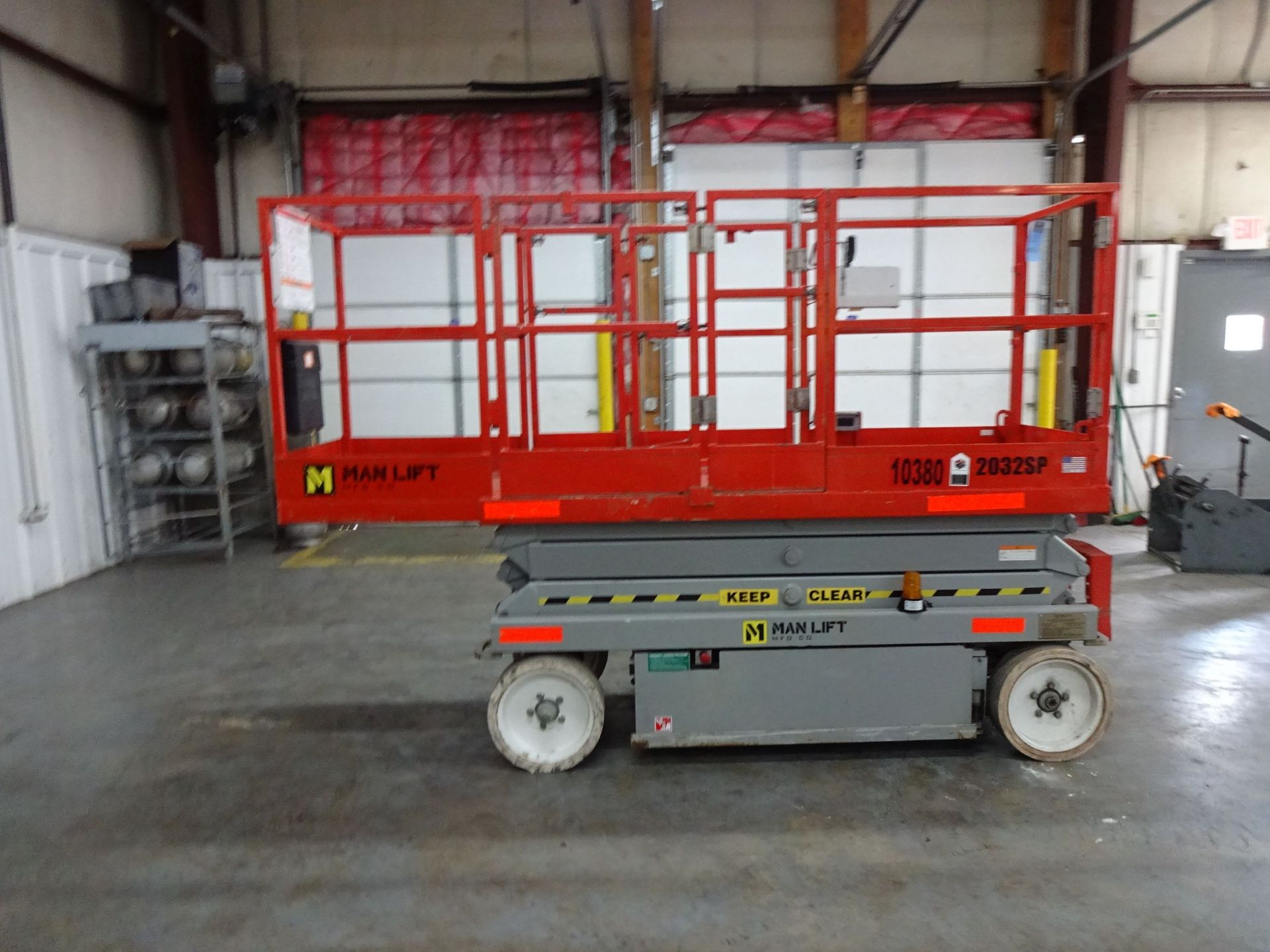 SKYJACK MODEL SJ3220 ELECTRIC POWER ELECTRIC POWER SOLID TIRE SCISSOR LIFT; S/N 60003106, 30" X 110" - Image 11 of 13