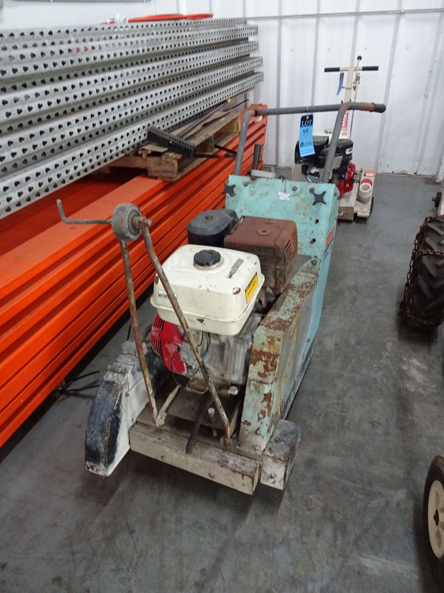 14" TARGET MODEL PAC IV GASOLINE POWERED WALK BEHIND CONCRETE SAW; S/N 263426 - LOCATED AT 6600