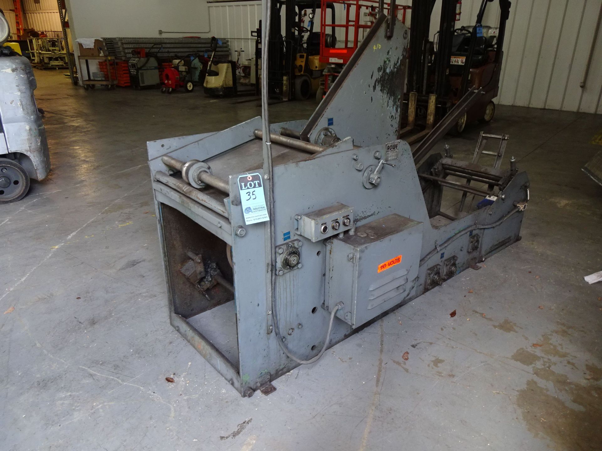 3,000 LB. ROWE MODEL 3015J COIL CRADLE; S/N 17317, MAX OD WIDTH 18" - LOCATED AT 6600 STOCKTON ROAD,