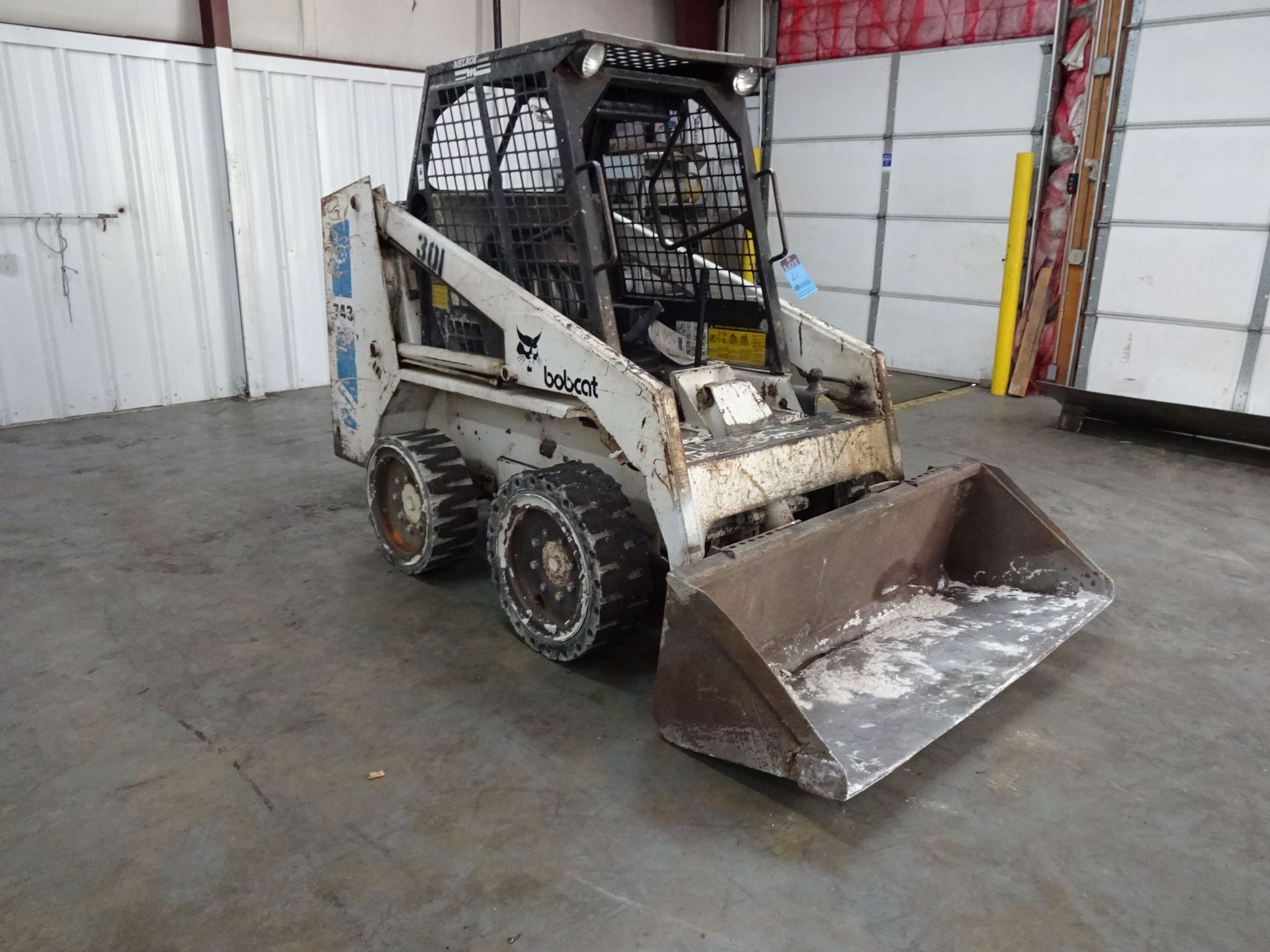 BOBCAT MODEL 743 HARD TIRE DIESEL POWERED SKID STEER; S/N 5019M27017 (4,168 HOURS), FRONT AUXILIARY, - Image 3 of 9