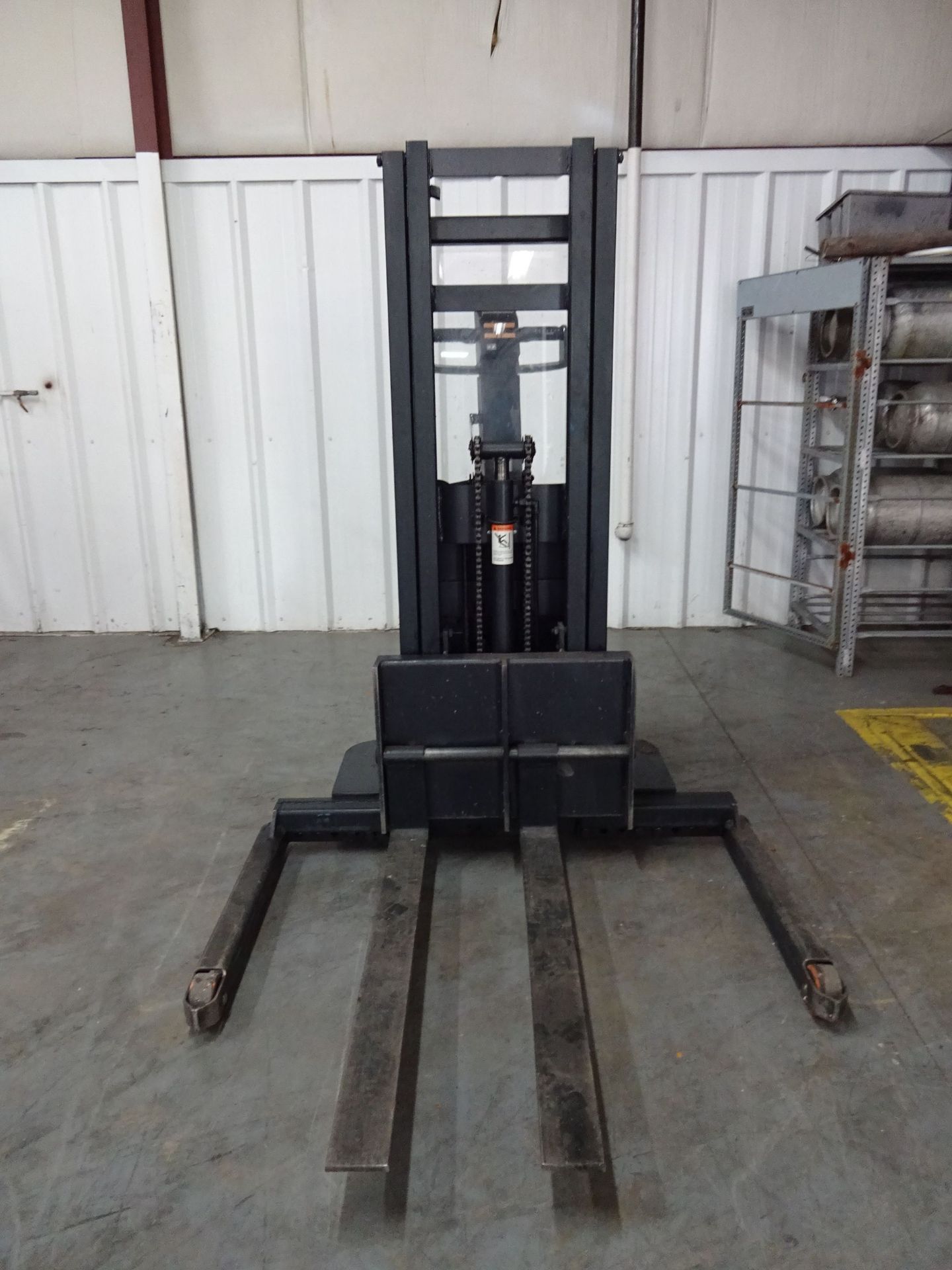 2,500 LB. CROWN MODEL 15MT ELECTRIC WALK BEHIND STACKER; S/N 1A269865, 90" REACH HEIGHT, 42" - Image 2 of 7