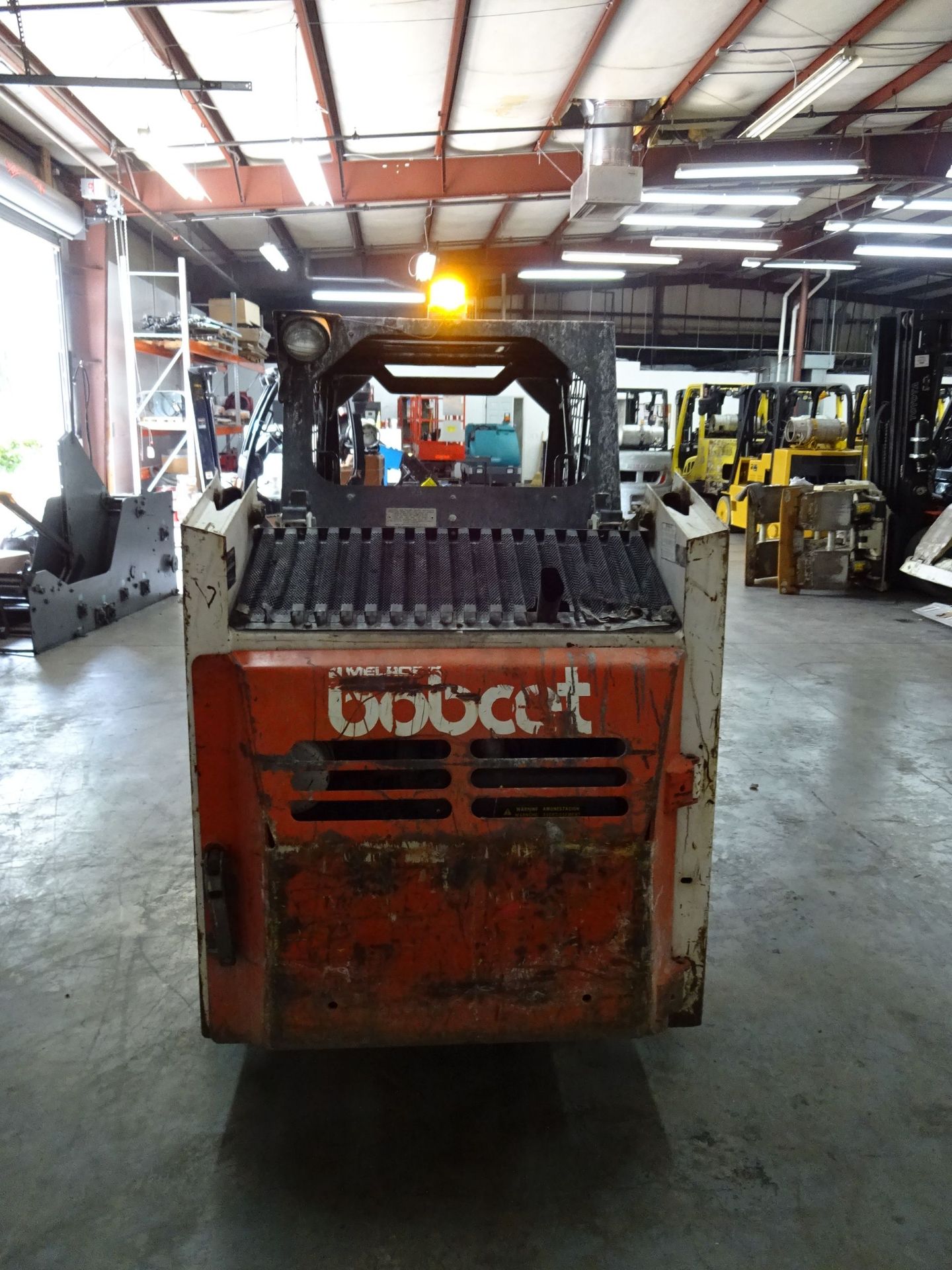BOBCAT MODEL 743 HARD TIRE DIESEL POWERED SKID STEER; S/N 5019M27017 (4,168 HOURS), FRONT AUXILIARY, - Image 5 of 9