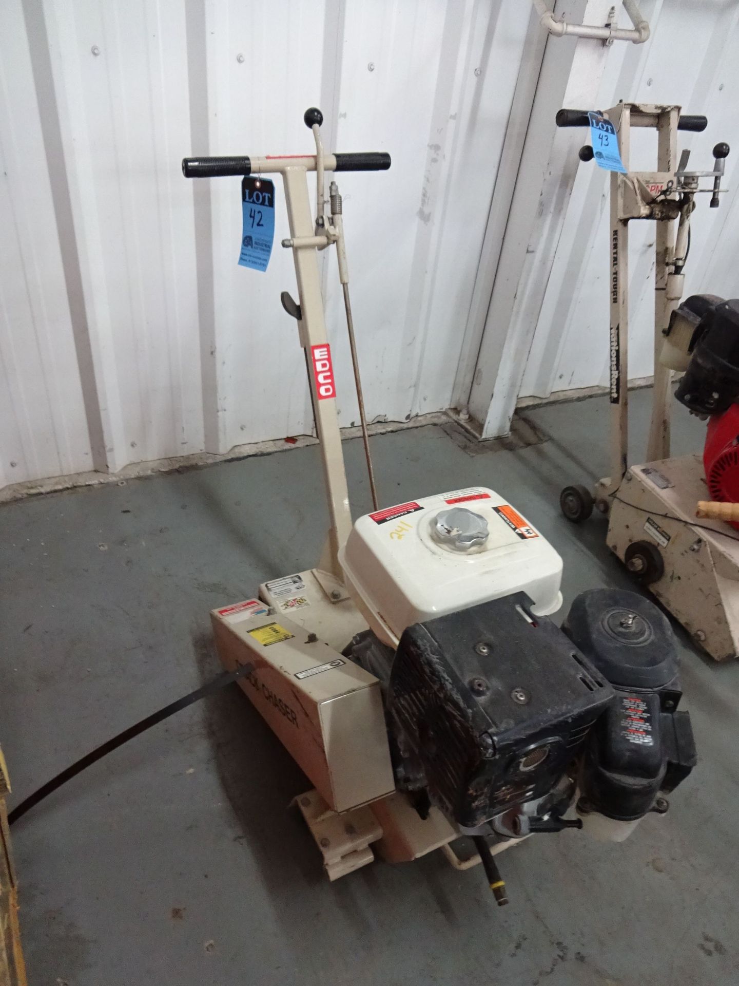 8" EDCO MODEL C10-11H GASOLINE POWERED CRACK CHASING SAW; S/N 1498 - LOCATED AT 6600 STOCKTON