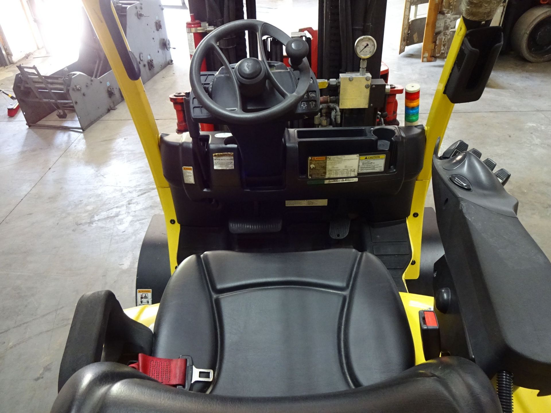 12,000 LB. HYSTER MDOEL S120FTPRS SOLID TIRE LP GAS LIFT TRUCK W/ PAPER ROLL CLAMP; S/N - Image 10 of 12
