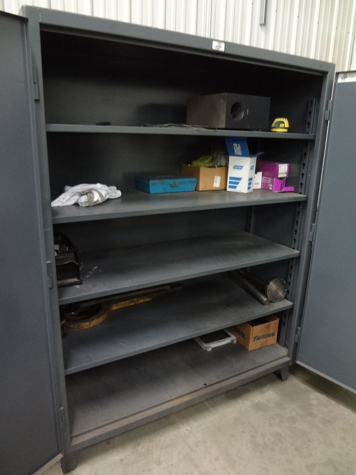 60" X 24" X 72" STRONG HOLD HEAVY DUTY STEEL 2-DOOR CABINET - Image 2 of 3