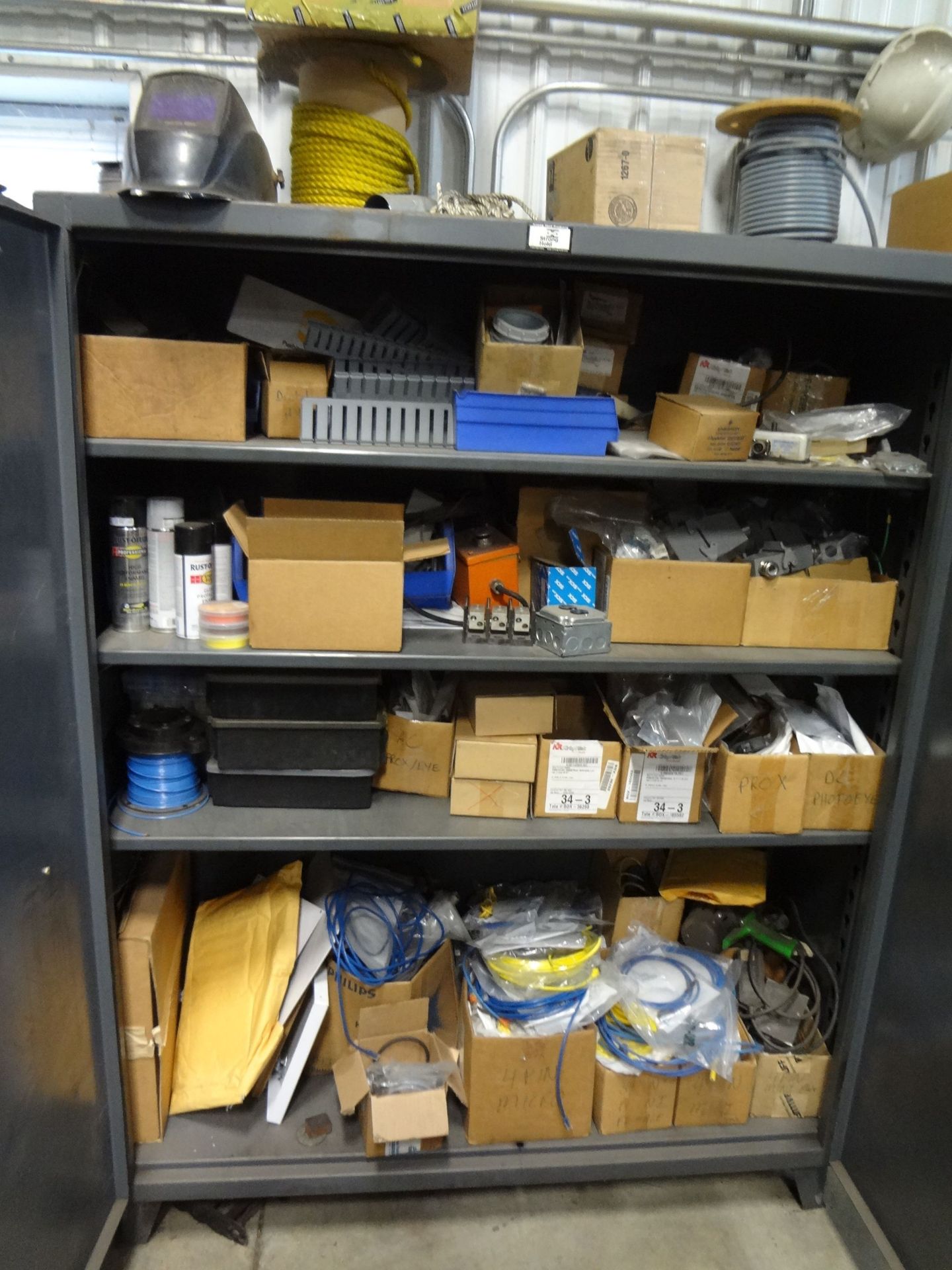 CONTENTS OF CABINET INCLUDING ELECTRICAL AND CORD SETS