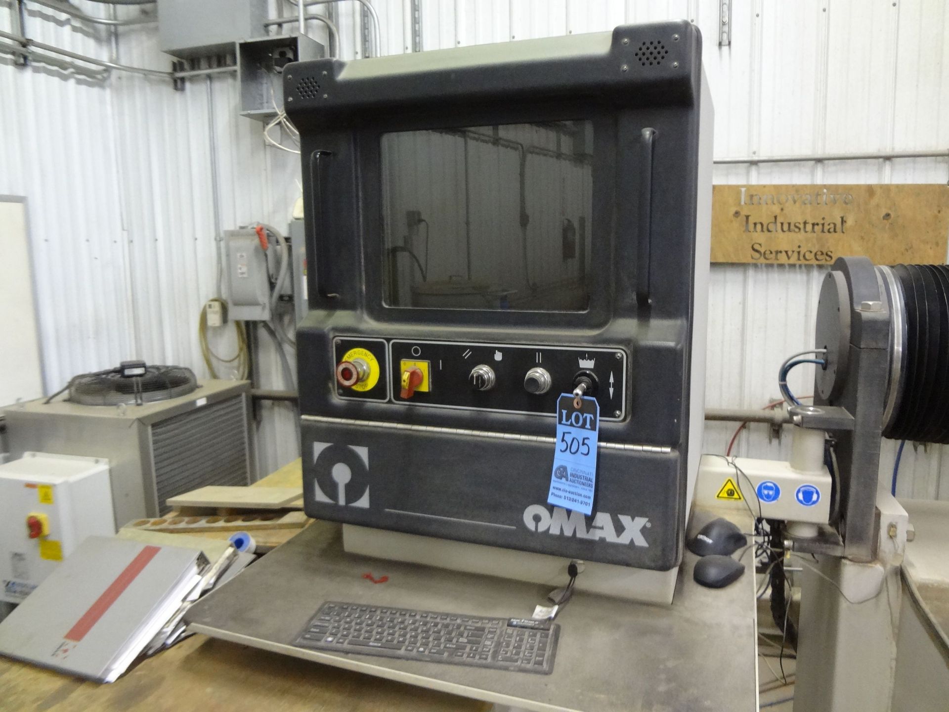 OMAX MODEL 5555 CNC WATER JET CUTTER / MACHINING CENTER WITH TILT-A-JET; S/N J511503, 4'-7" X- - Image 4 of 24