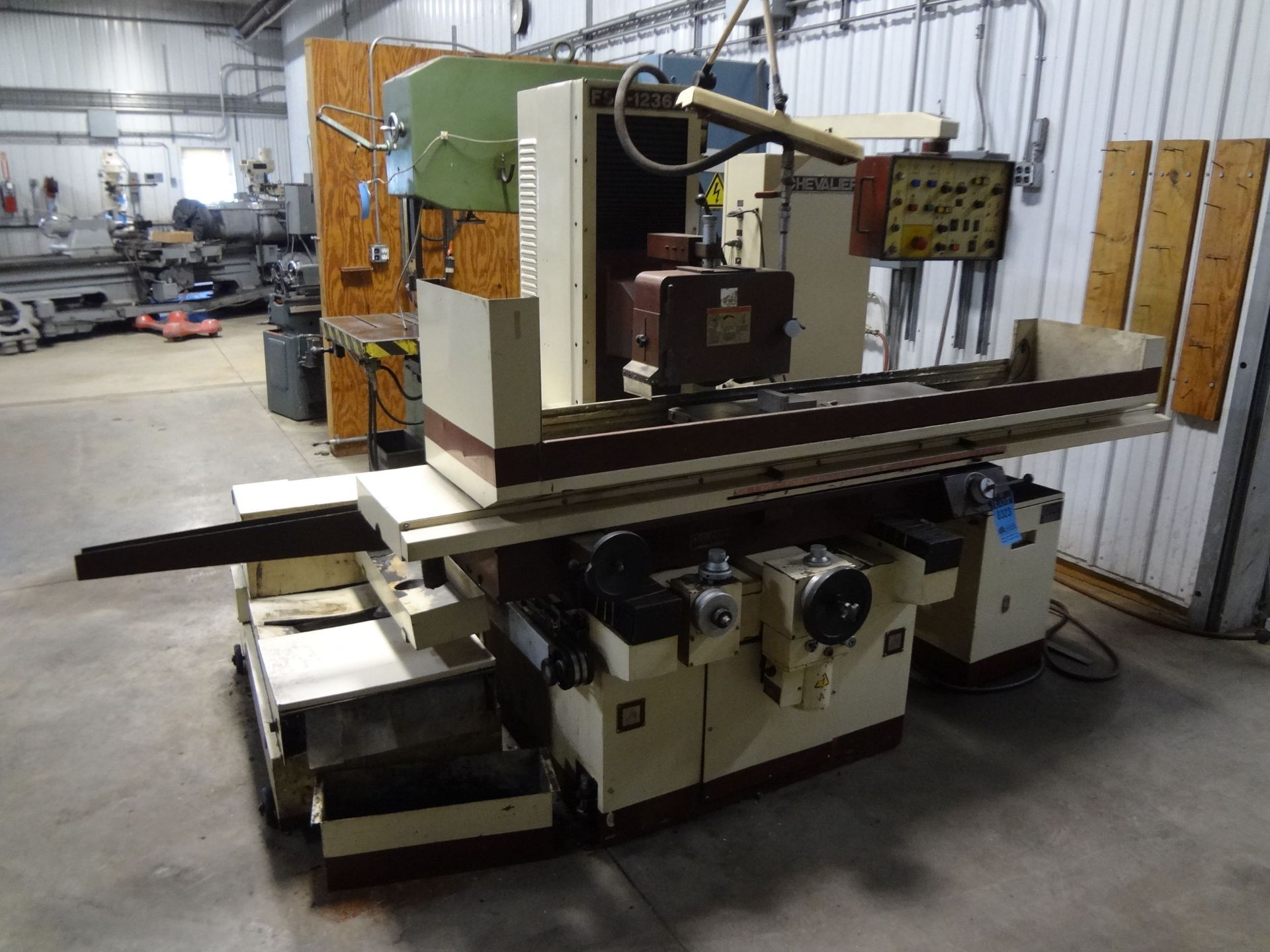 12" X 36" CHEVALIER MODEL FS6-1236AD HYDRUALIC SURFACE GRINDER; S/N F3827001, PB CONTROLS,