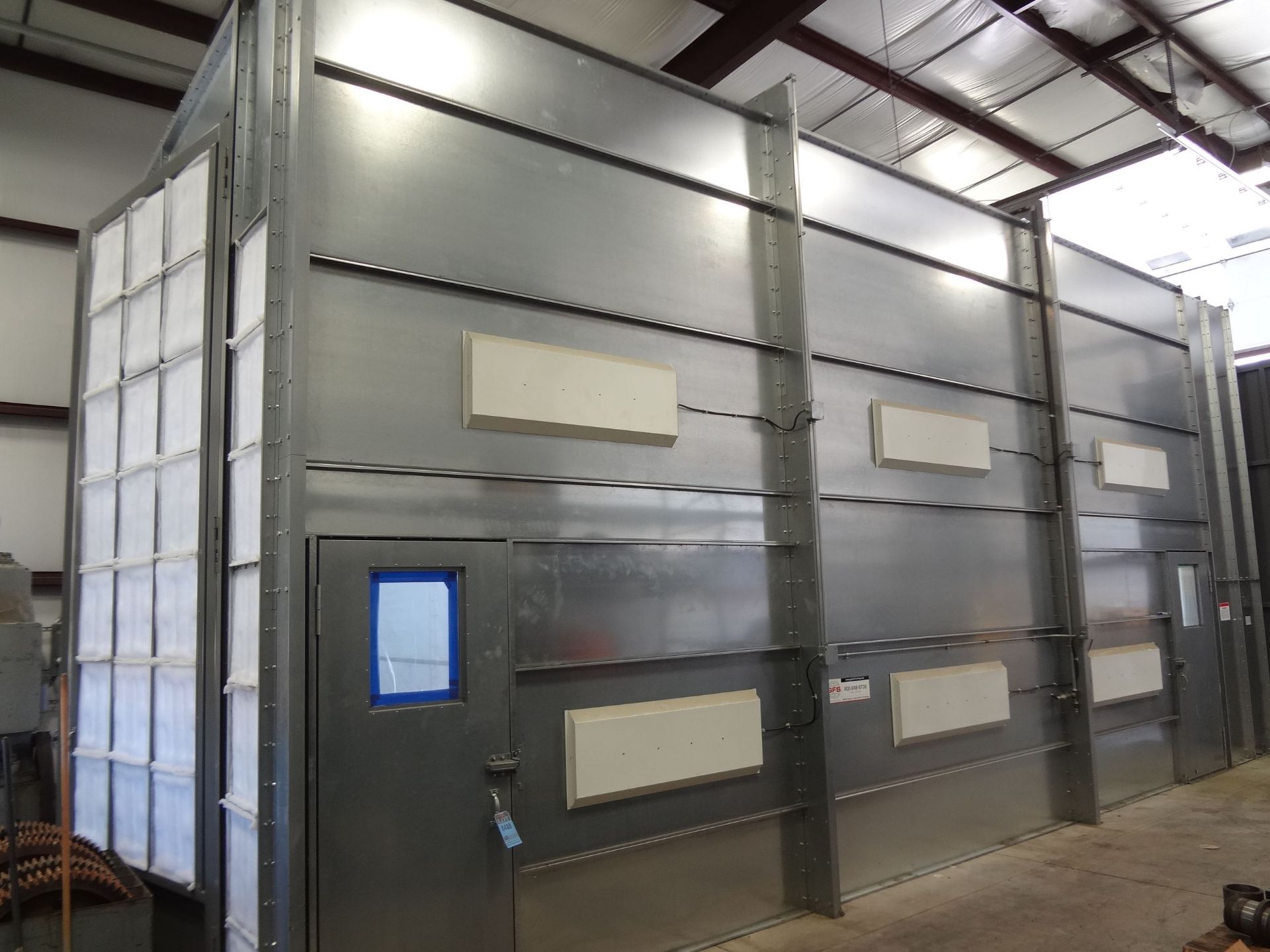 16' X 16' X 34' GFS GLOBAL FINISHING SOLUTIONS MODEL CDG-1616NDT-34-SS CROSS DRAFT DRIVE-THRU