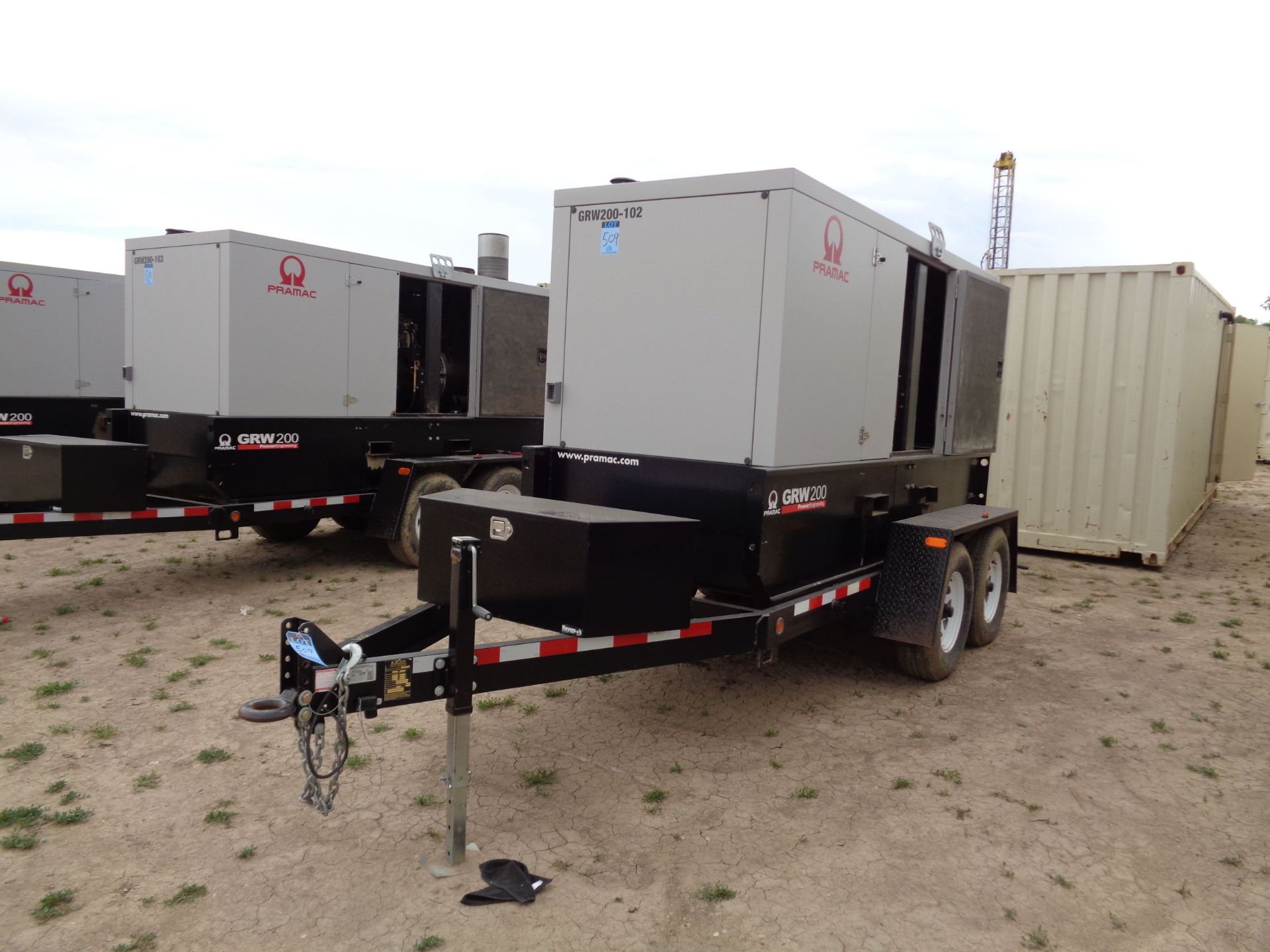 200 KVA / 160 KW, 2014 PRAMAC TRAILER MOUNTED DIESEL GENERATOR; VIN: 1Z9PU1820EM026091, PERKINS 6.