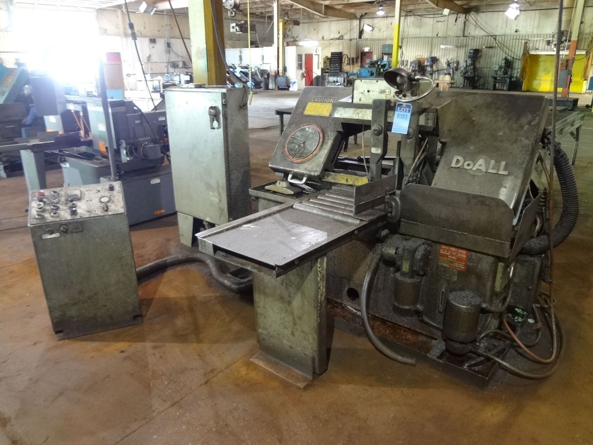 12" X 16" DOALL MODEL C-80 AUTOMATIC HORIZONTAL BAND SAW; S/N I90-77944, HYDRAULIC CLAMPING AND